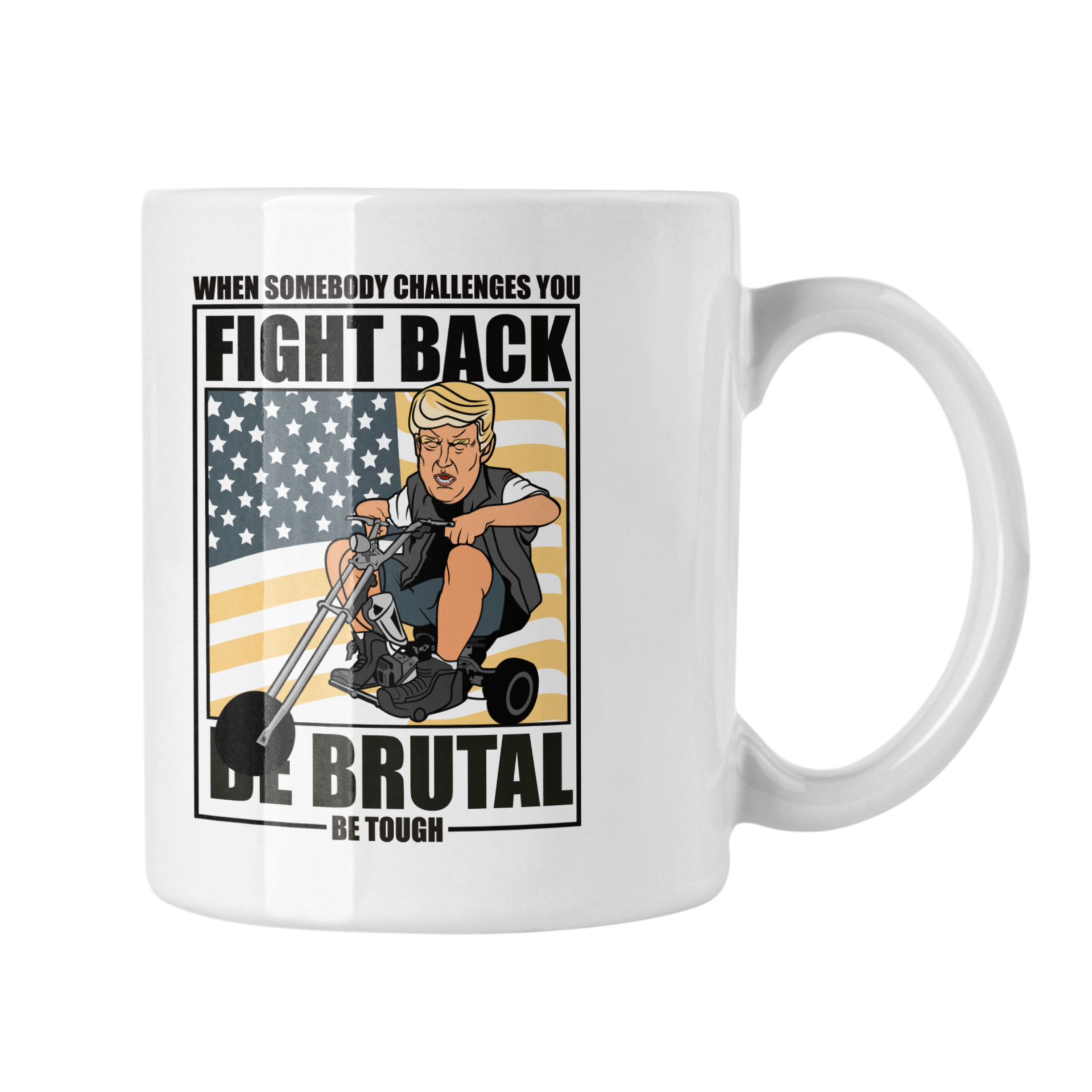 Hrnček s potlačou Trump Fight Back