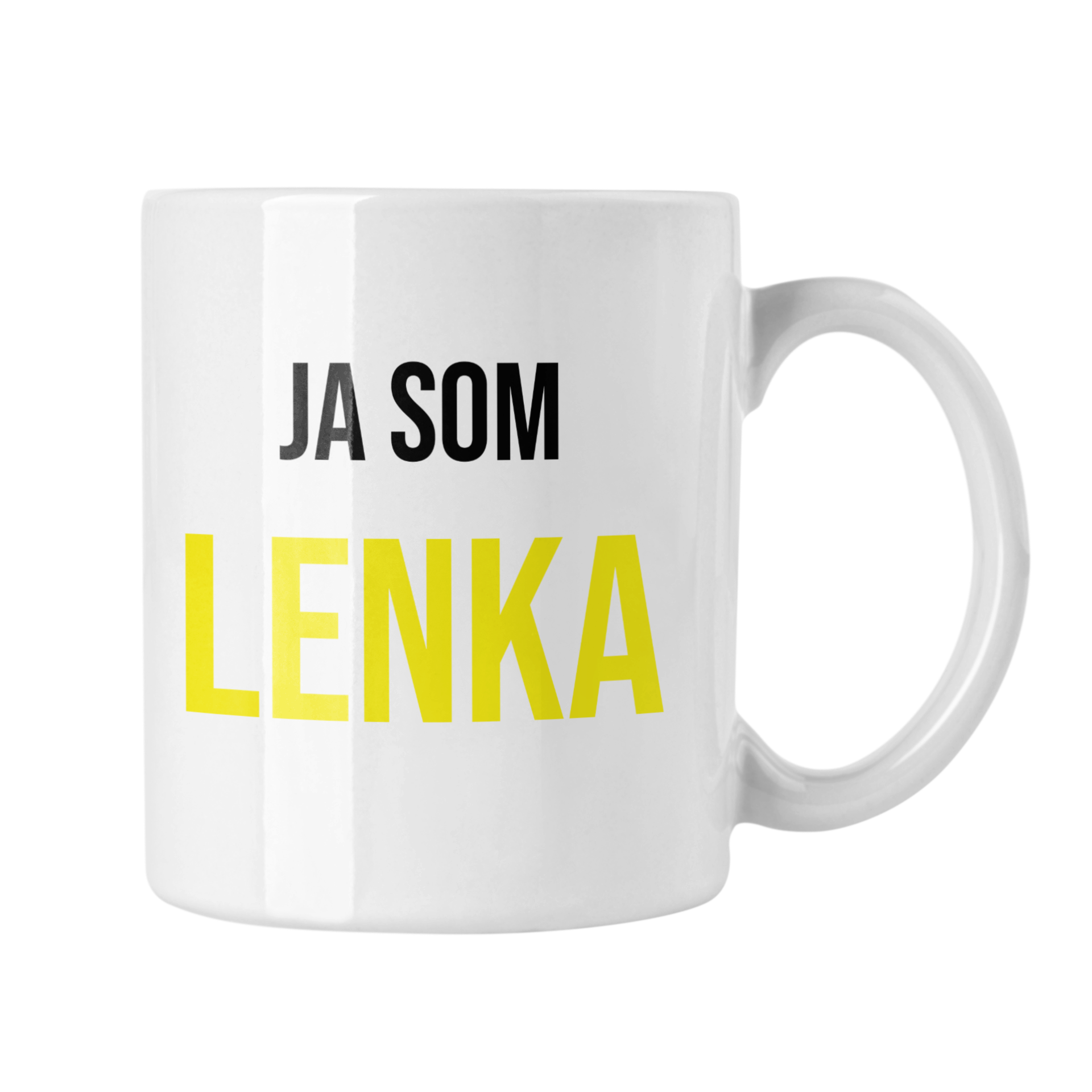 Hrnček s potlačou Ja som Lenka