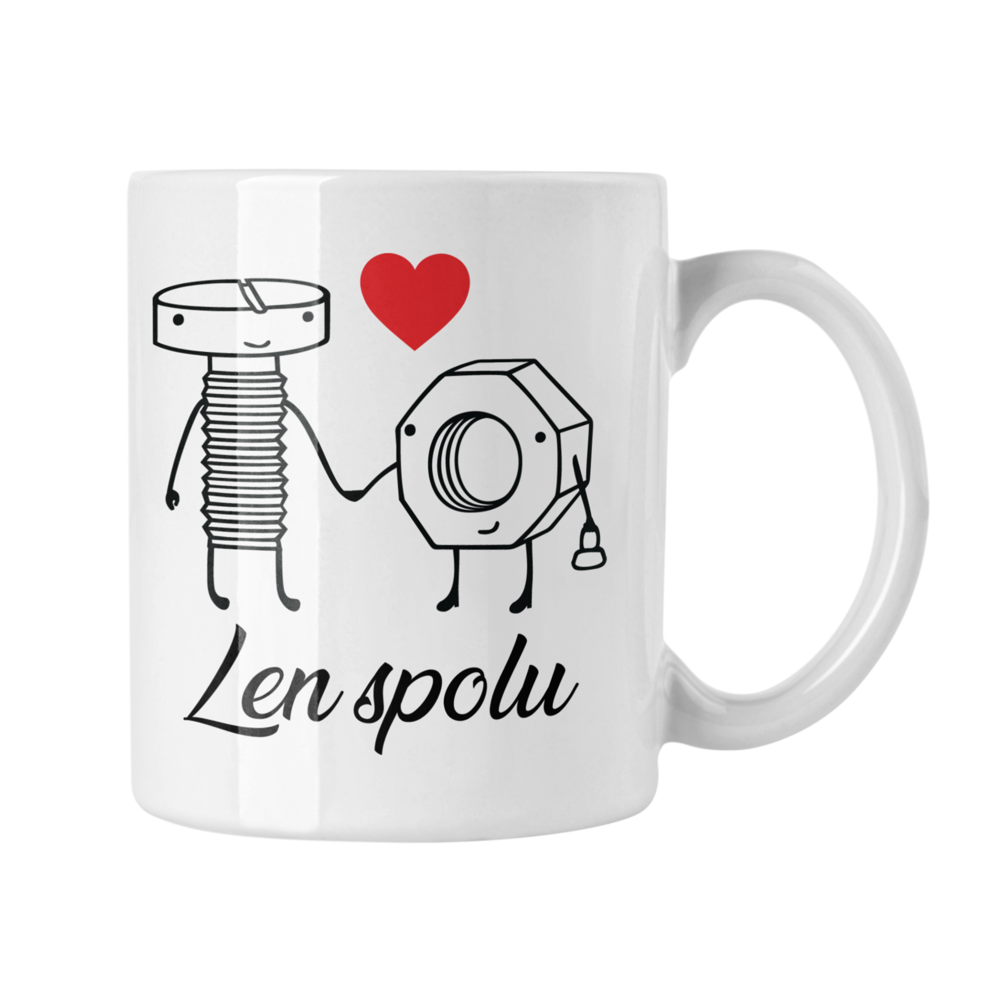 Hrnček s potlačou Len Spolu
