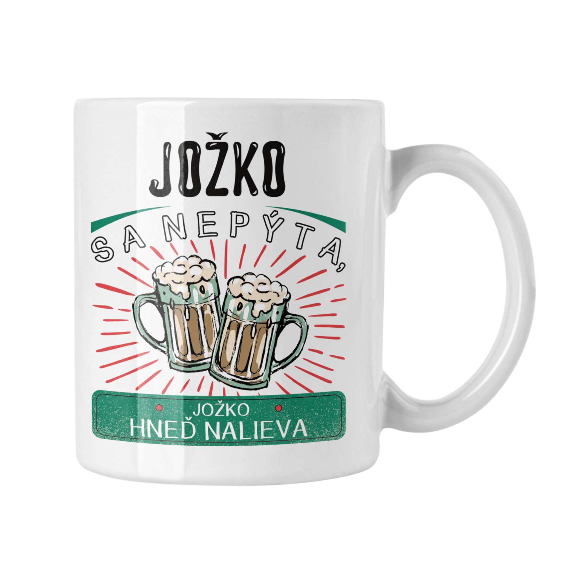 Hrnček s potlačou Jožko sa nepýta