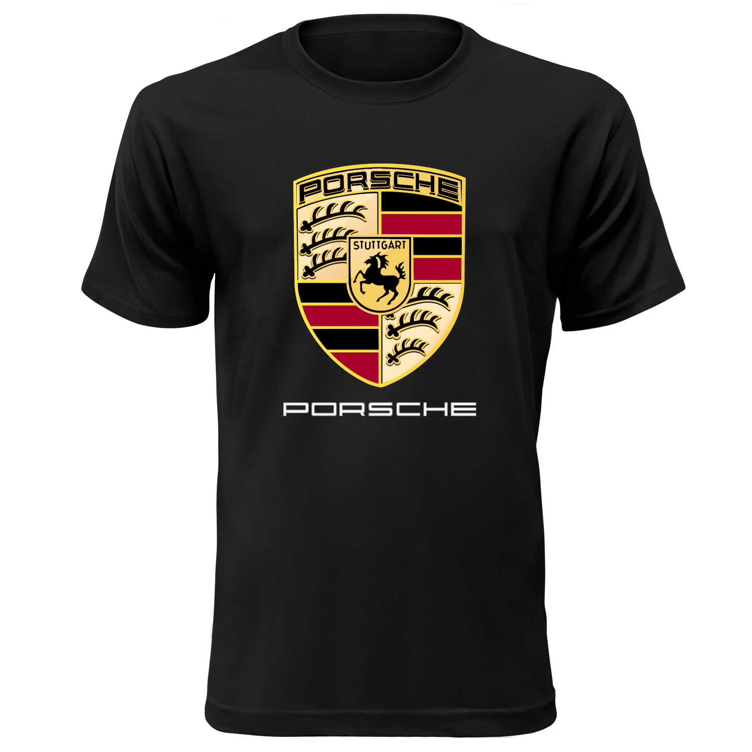 Autičkárske tričko s potlačou "Porsche" (Tričko s kvalitnou potlačou)
