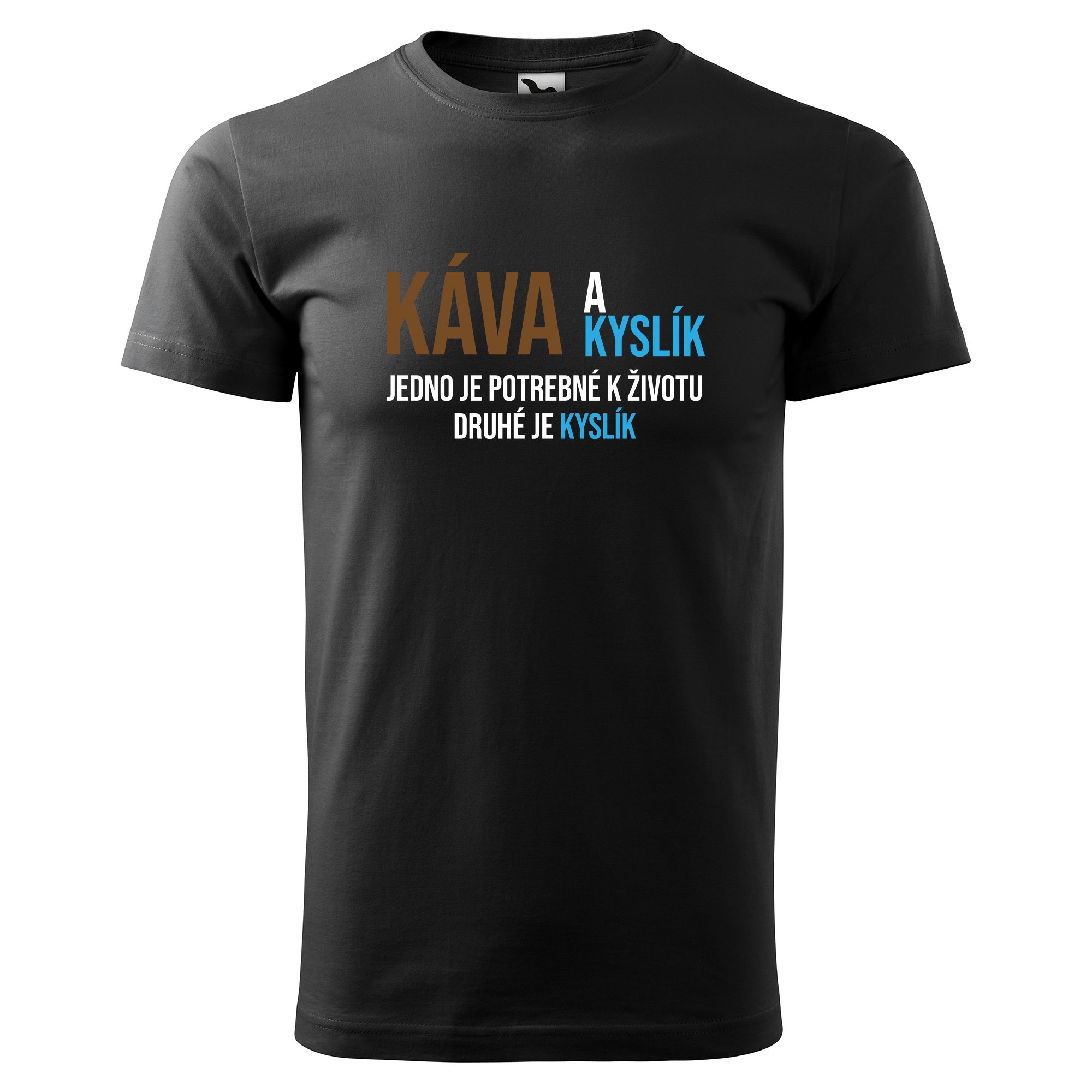 Vtipné tričko s potlačou "Káva a kyslík" (Tričko s kvalitnou potlačou)