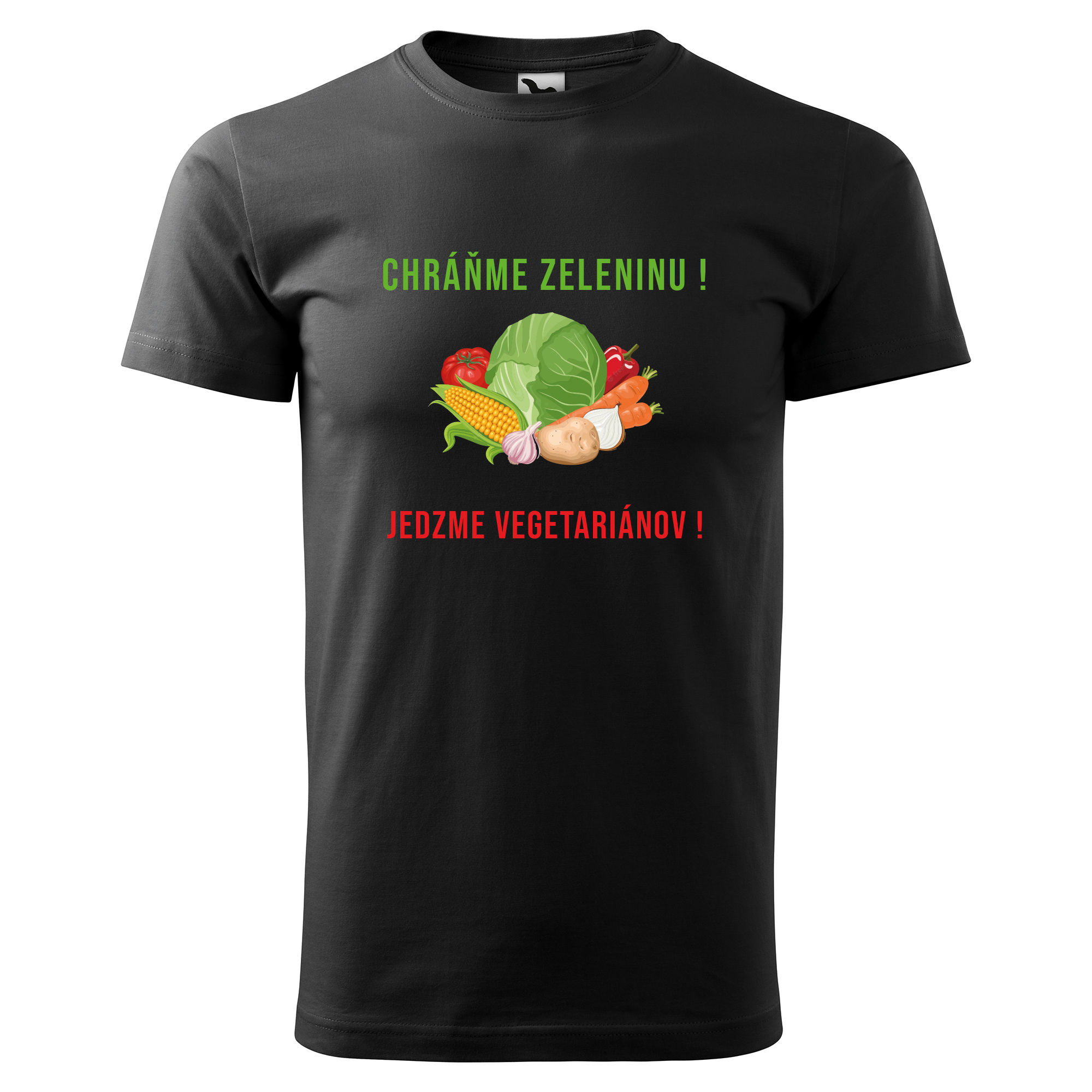 Vtipné tričko s potlačou "Chráňme zeleninu!" (Tričko s kvalitnou potlačou)