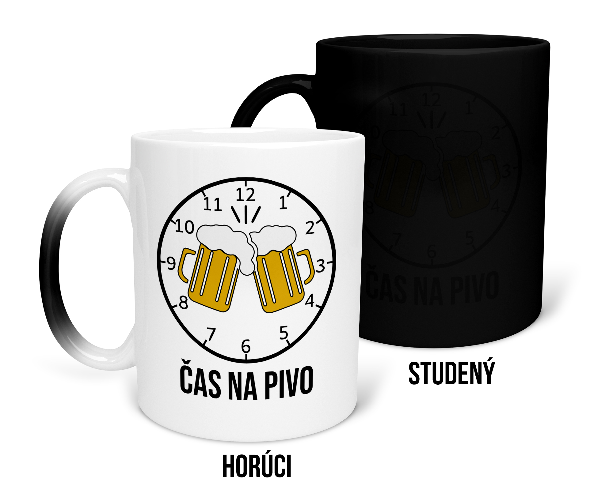 Hrnček s potlačou Čas na pivo