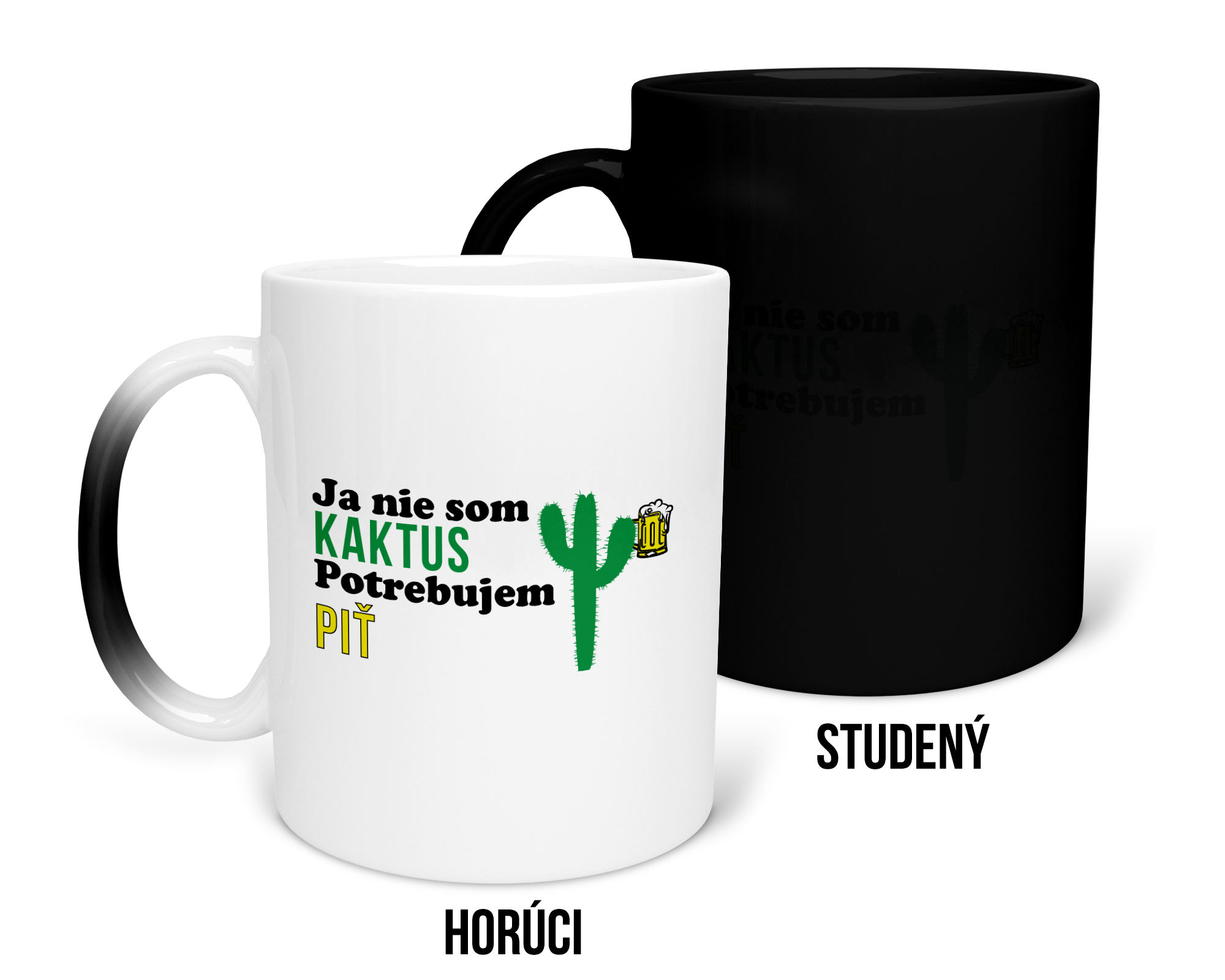 Hrnček s potlačou Ja nie som kaktus