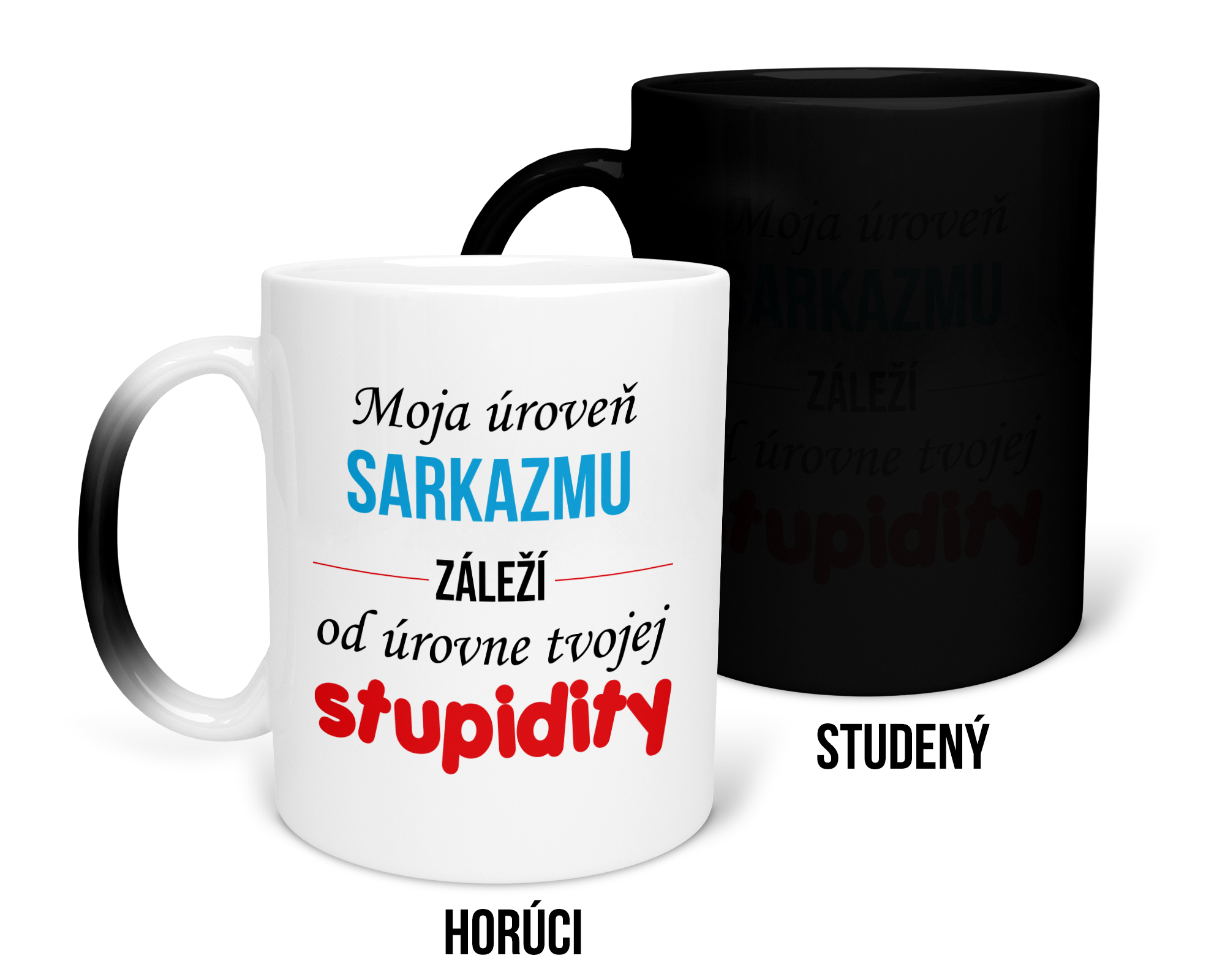 Hrnček s potlačou Moja úroveň sarkazmu