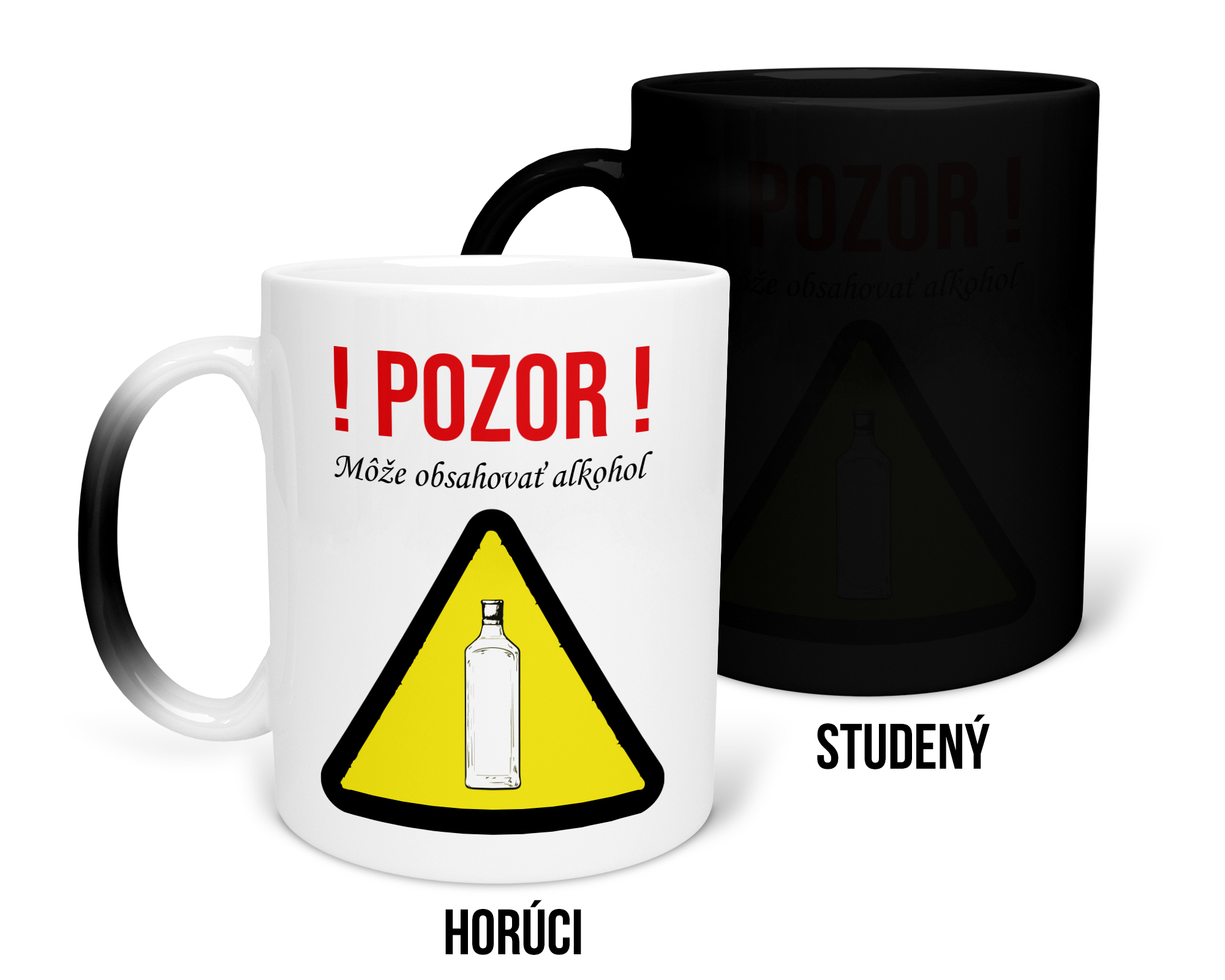Hrnček s potlačou Môže obsahovať alkohol