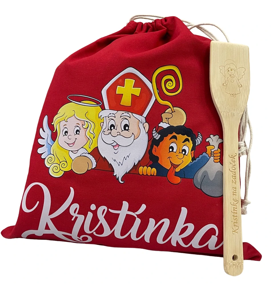 Vrecko na Mikuláša s menom na želanie + vareška s menom