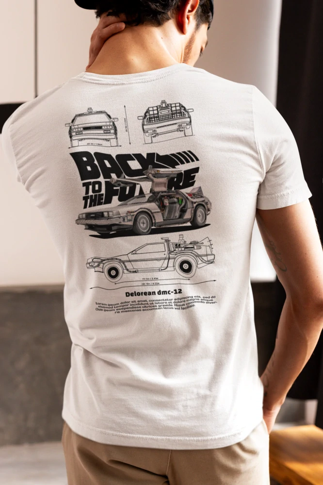 Autičkárske tričko DELOREAN (Kvalitné tričko s potlačou)