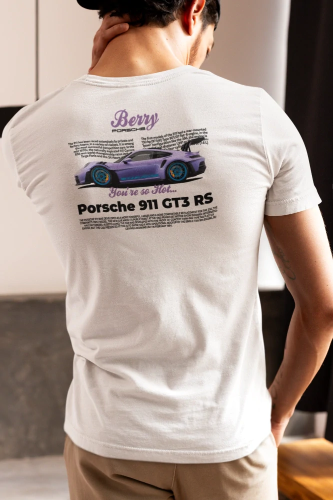 Autičkárske tričko PORSCHE BERRY PURPLE