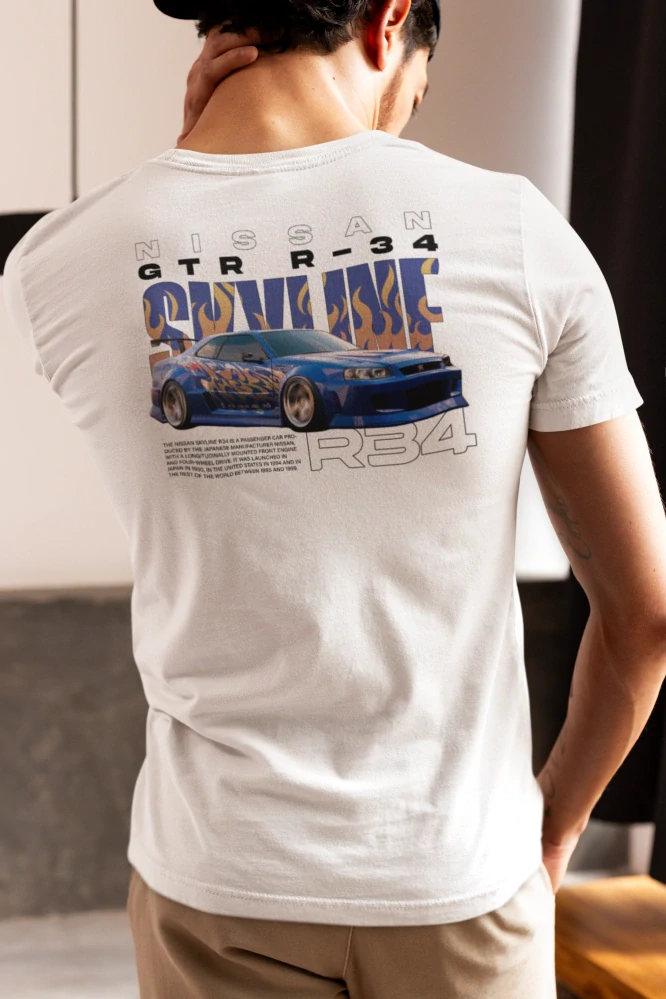 Autičkárske tričko Nissan r34