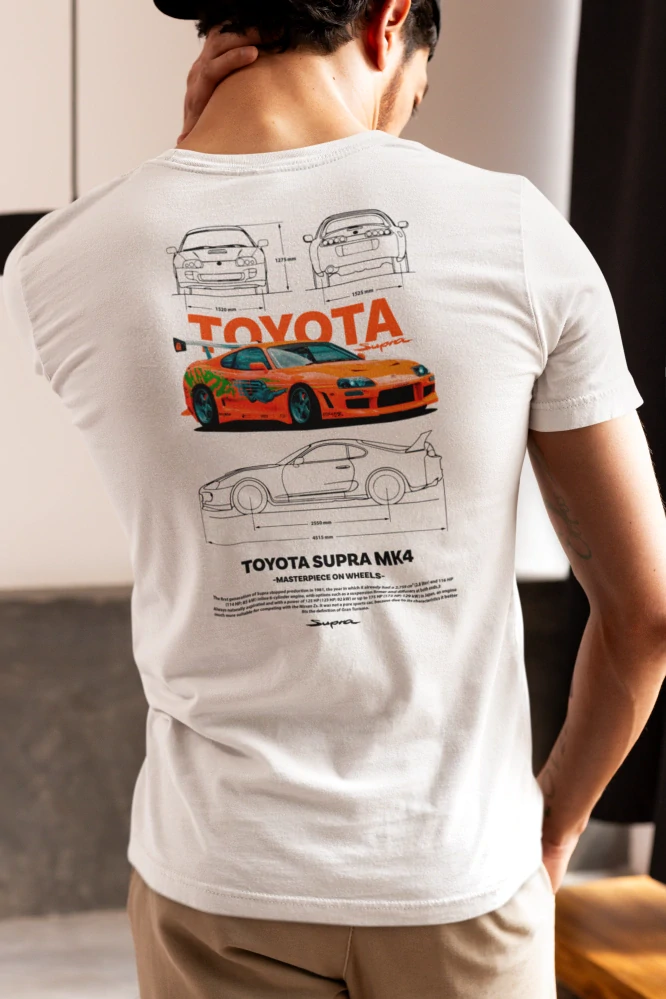 Autičkárske tričko SUPRA MK4 blanco