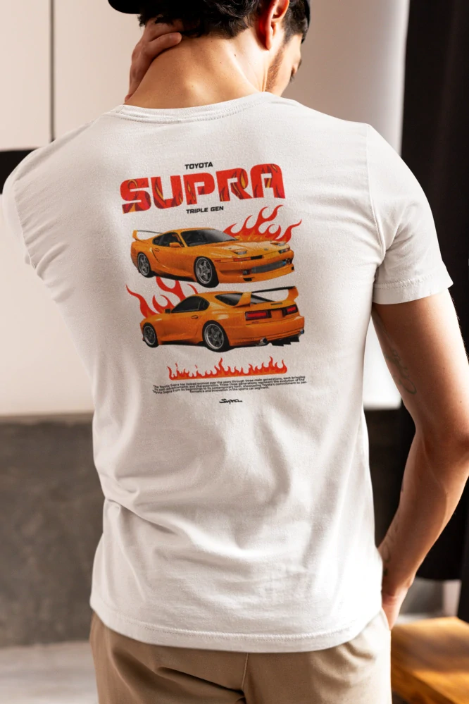 Autičkárske tričko TOYOTA SUPRA 3GEN (Kvalitné tričko s potlačou)