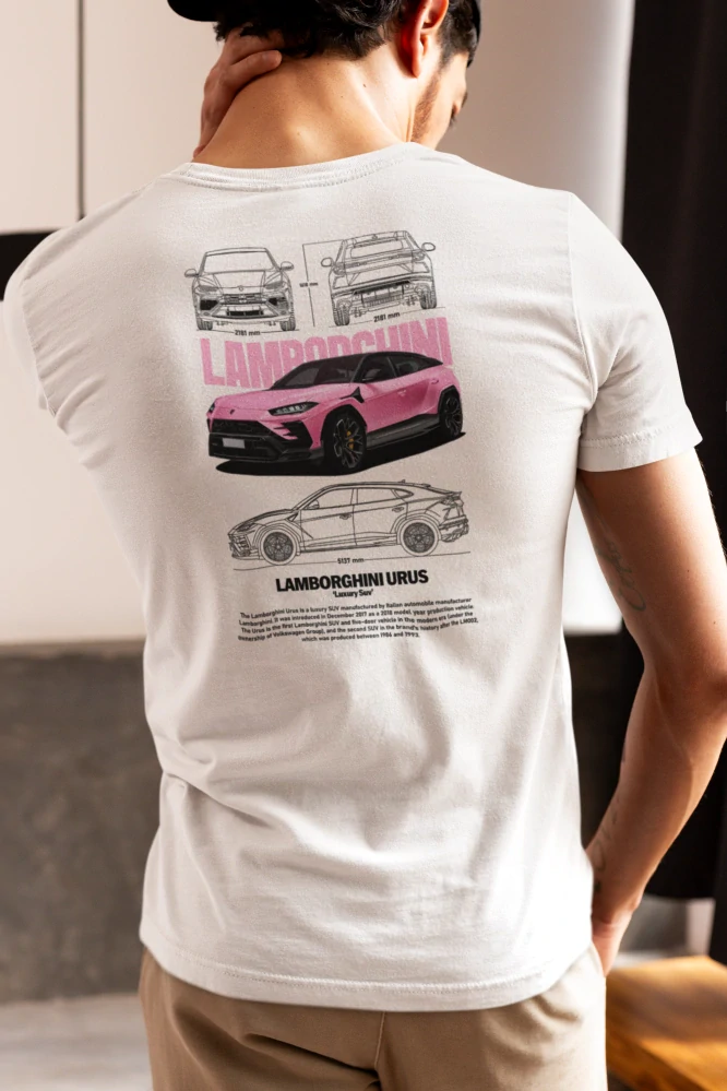 Autičkárske tričko Urus pink (Kvalitné tričko s potlačou)
