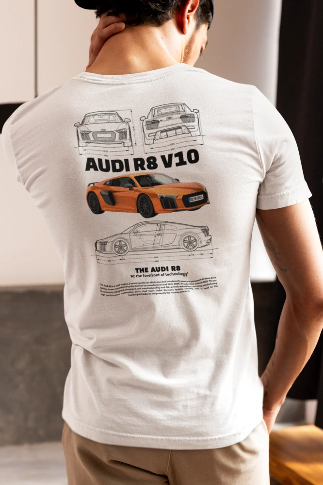 Autičkárske tričko AUDI r8 v10