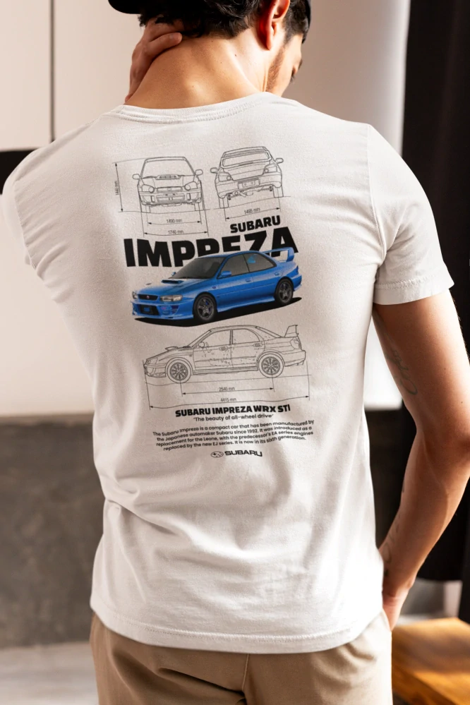 Autičkárske tričko SUBARU IMPREZA WRX ST
