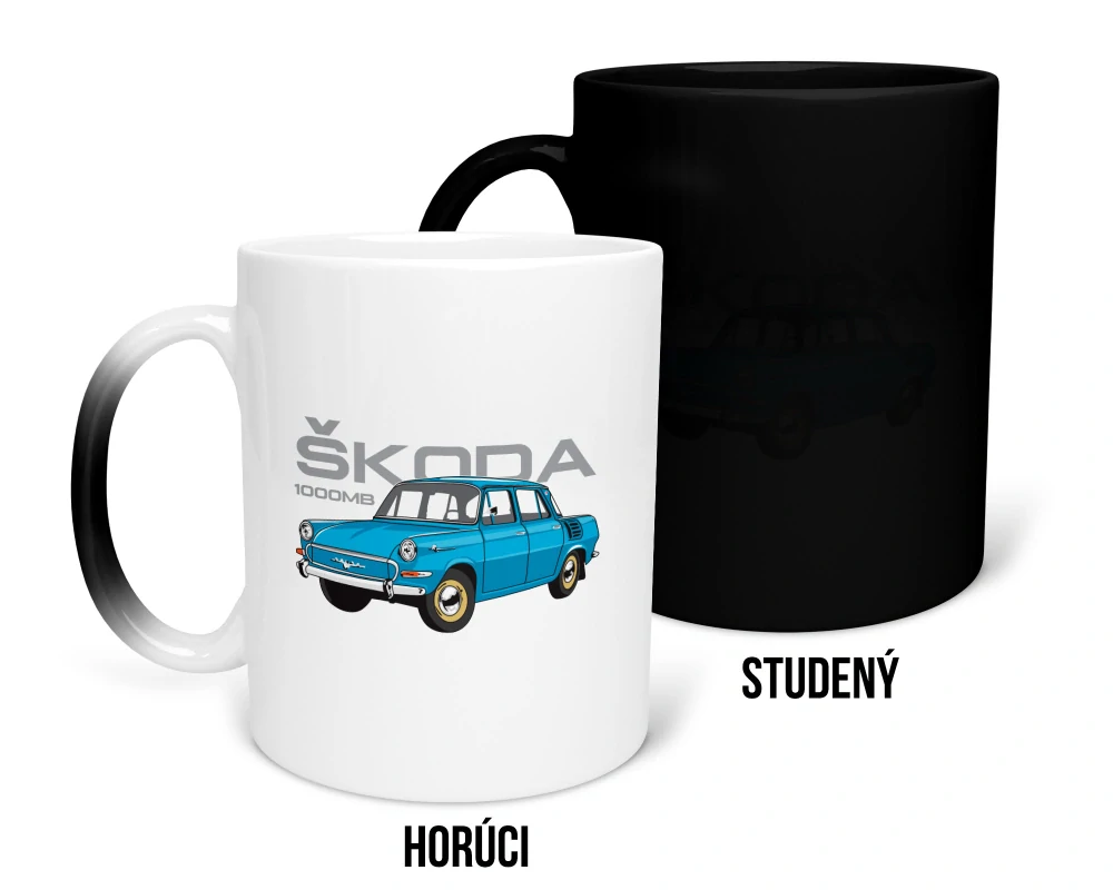 Hrnček s potlačou Škoda 1000MB
