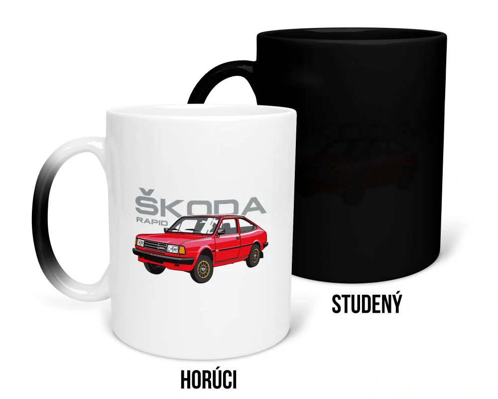 Hrnček s potlačou Škoda RAPID