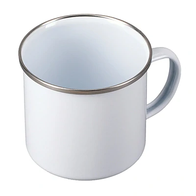 Smaltovaný hrnček 500 ml, biely