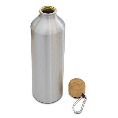 Hliníková fľaša 800 ml, farba strieborná
