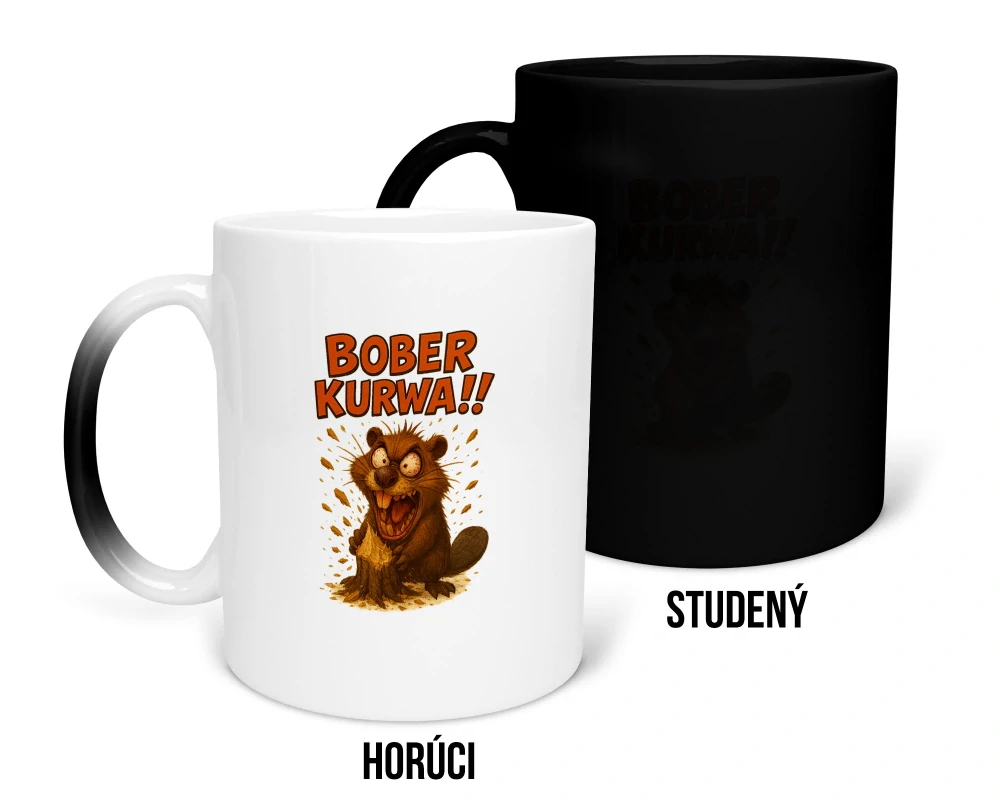 Hrnček s potlačou Bober kurwa!!