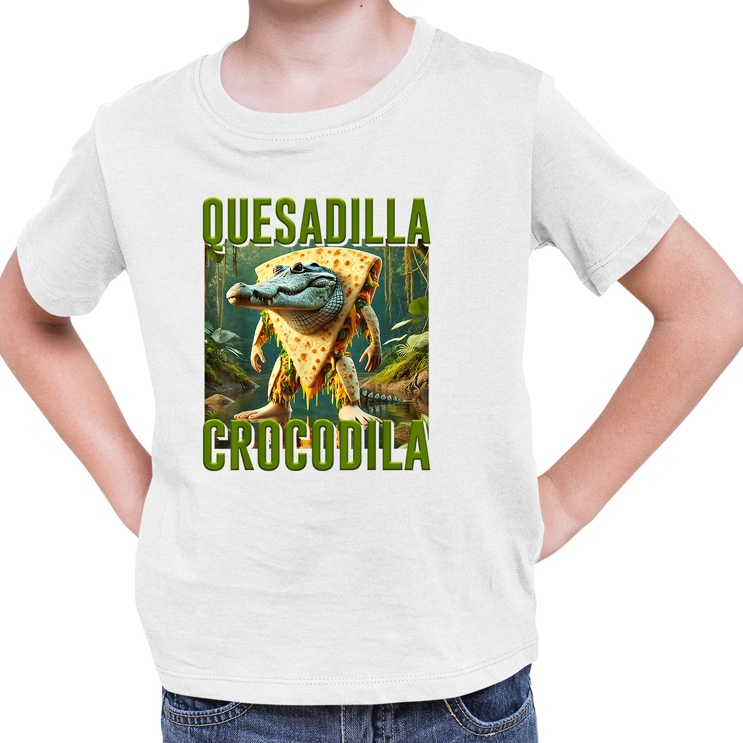 Tričko Italian Brainrot Quesadilla Crocodilla