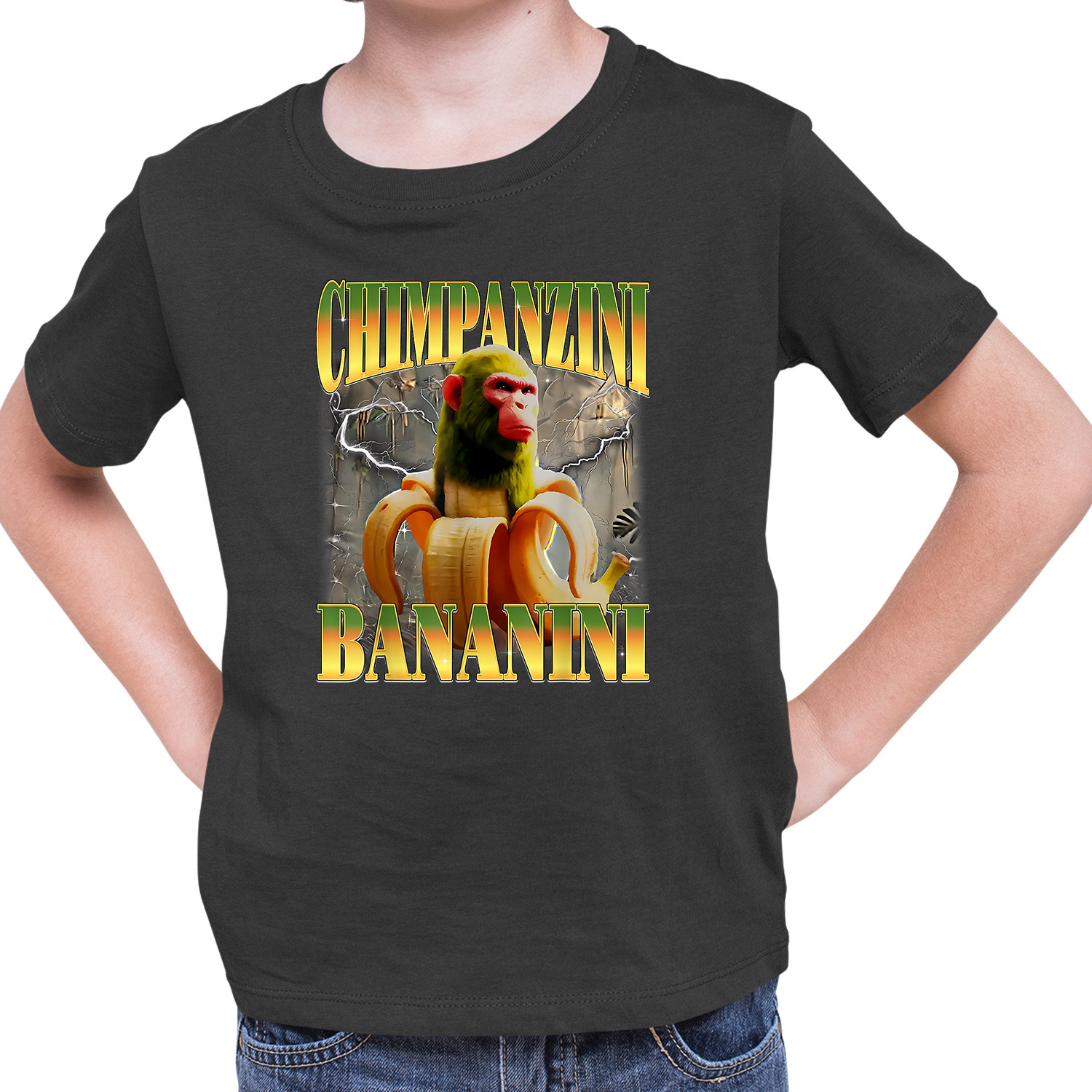 Tričko Italian Brainrot Chimpanzini Bananini (Tričko s kvalitnou potlačou)