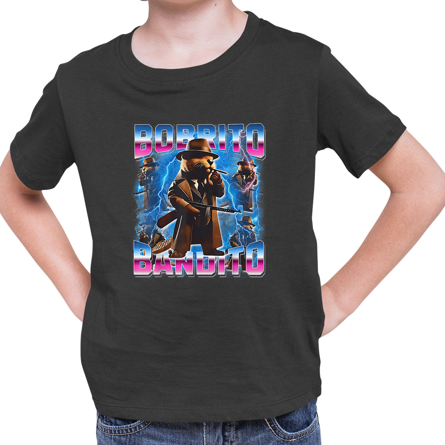 Tričko Italian brainbot Bobrito Bandito