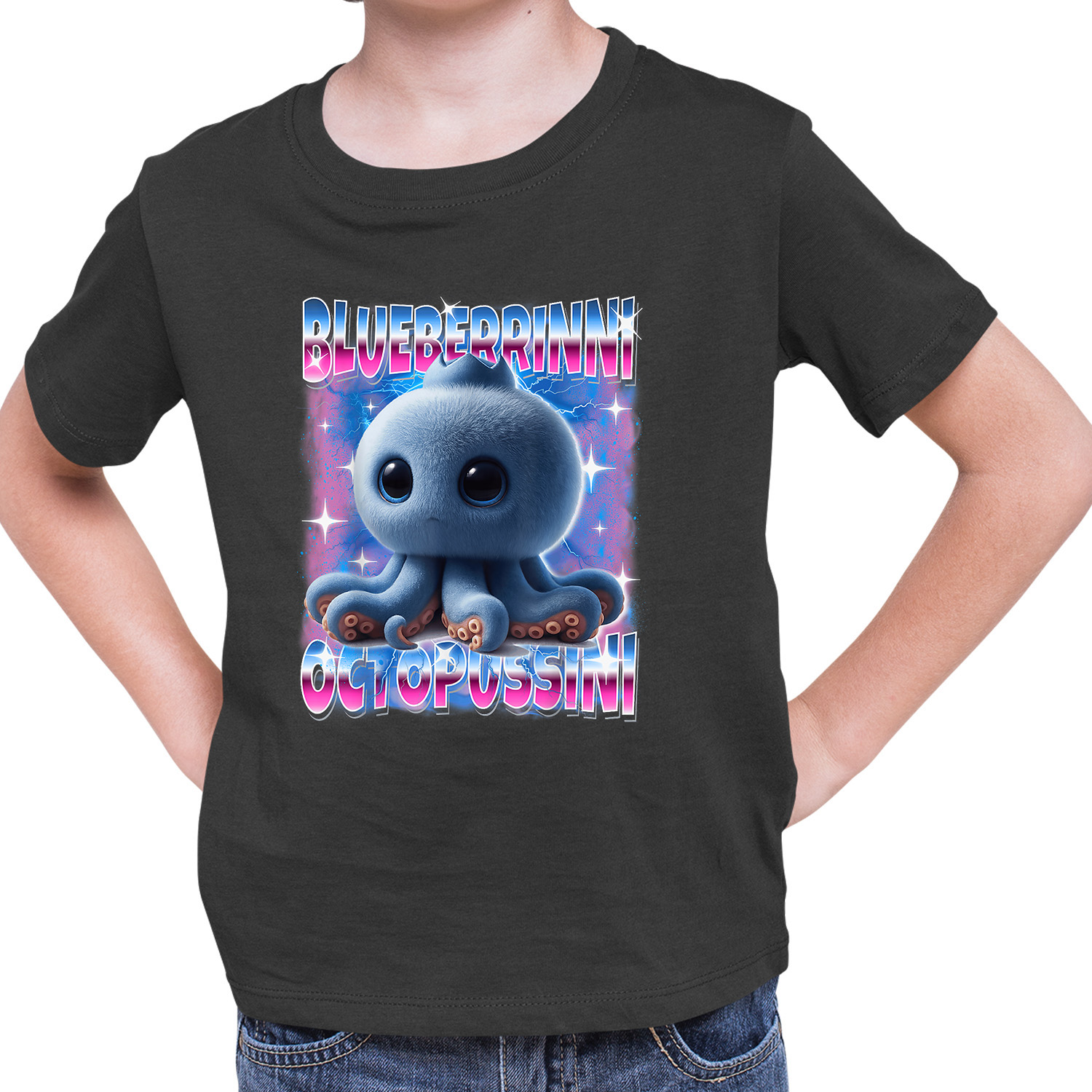 Tričko Italian brainbot Blueberrini octopussini