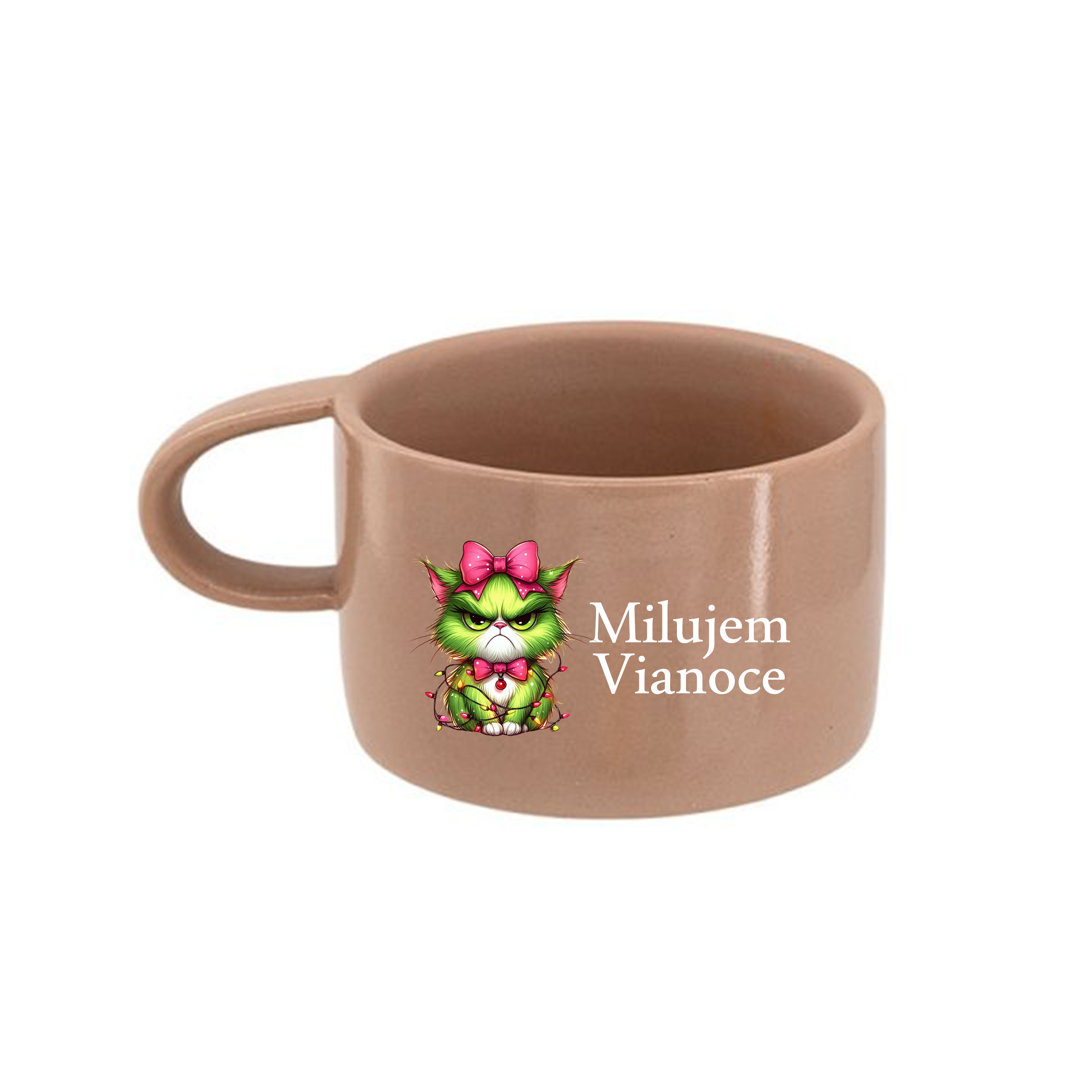 Hrnček makrónka Milujem Vianoce