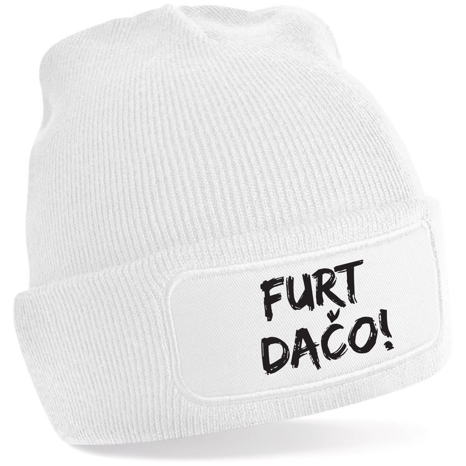 Zimná čiapka s potlačou "Furt dačo!"