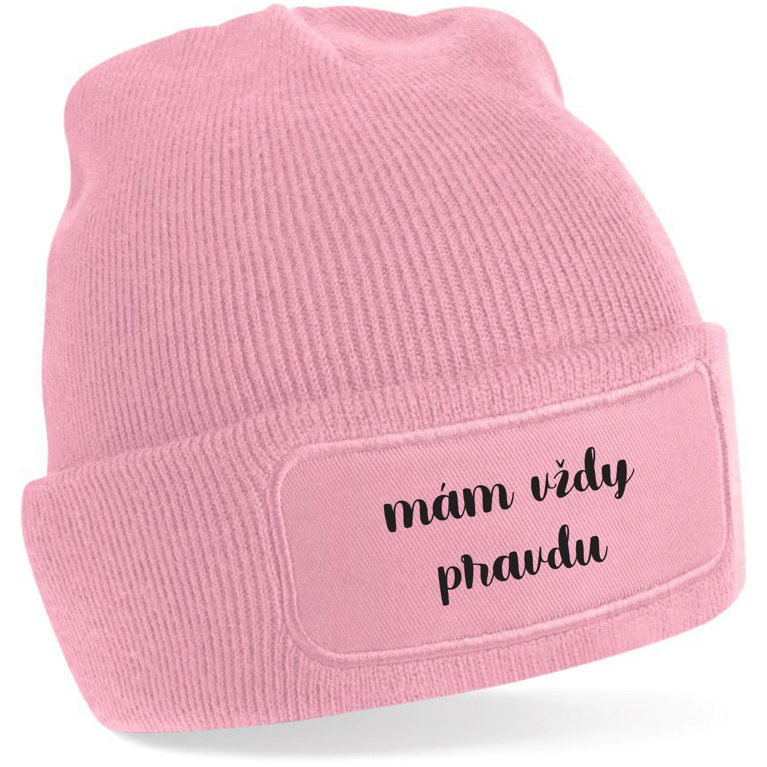 Zimná čiapka s potlačou "mám vždy pravdu"
