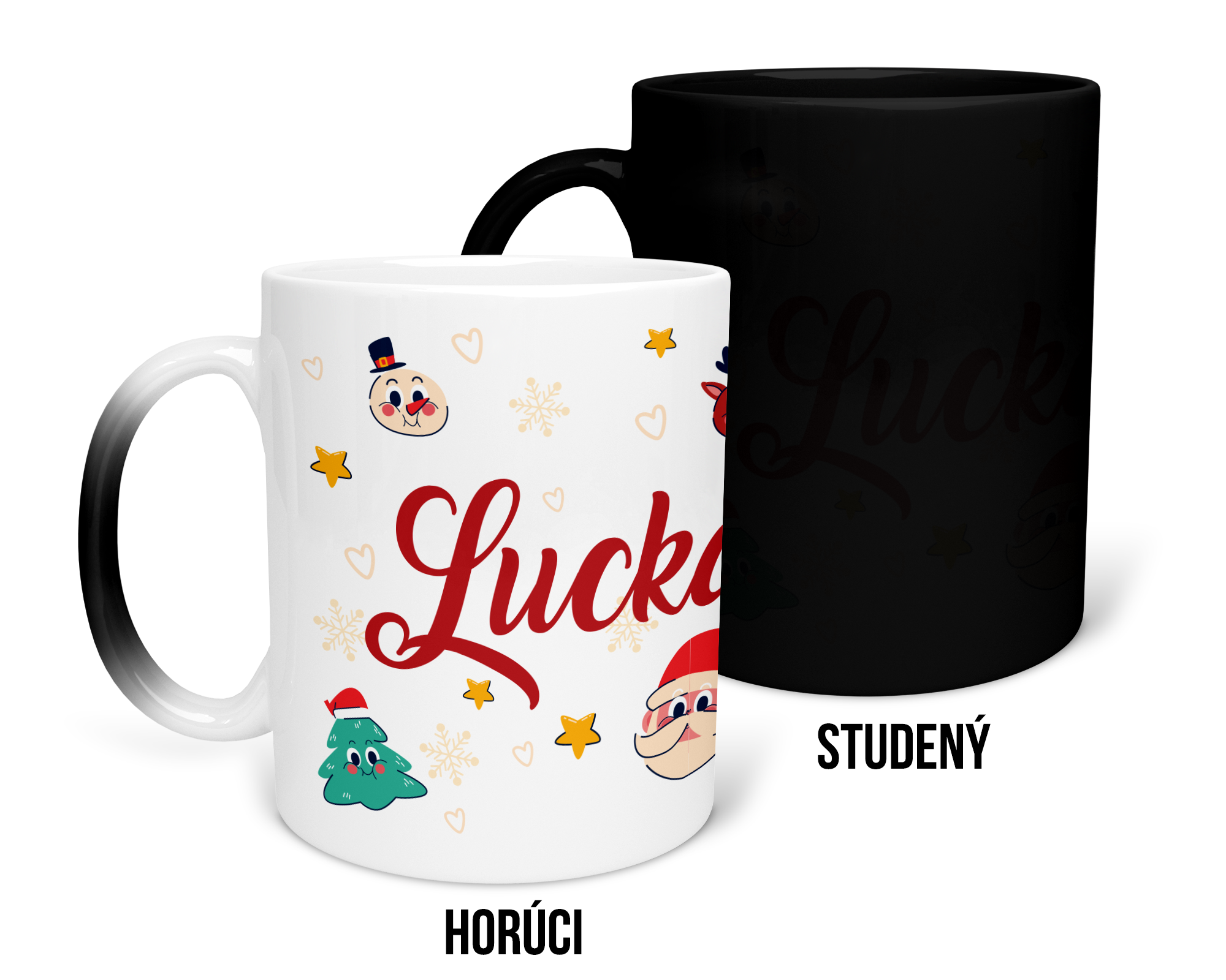 Vianočný hrnček s potlačou s menom na želanie