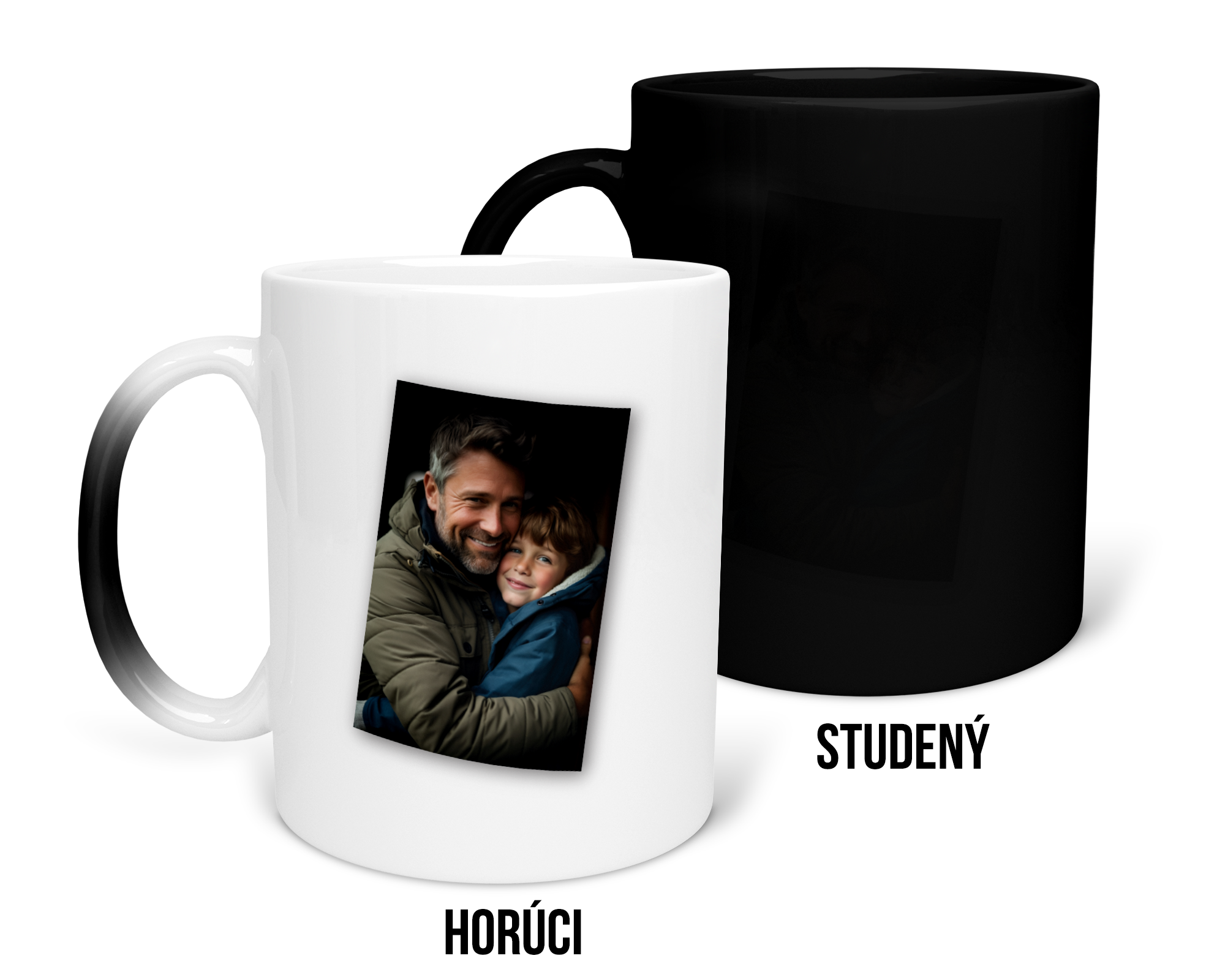 Hrnček s potlačou Tatino s foto a dátumom na želanie