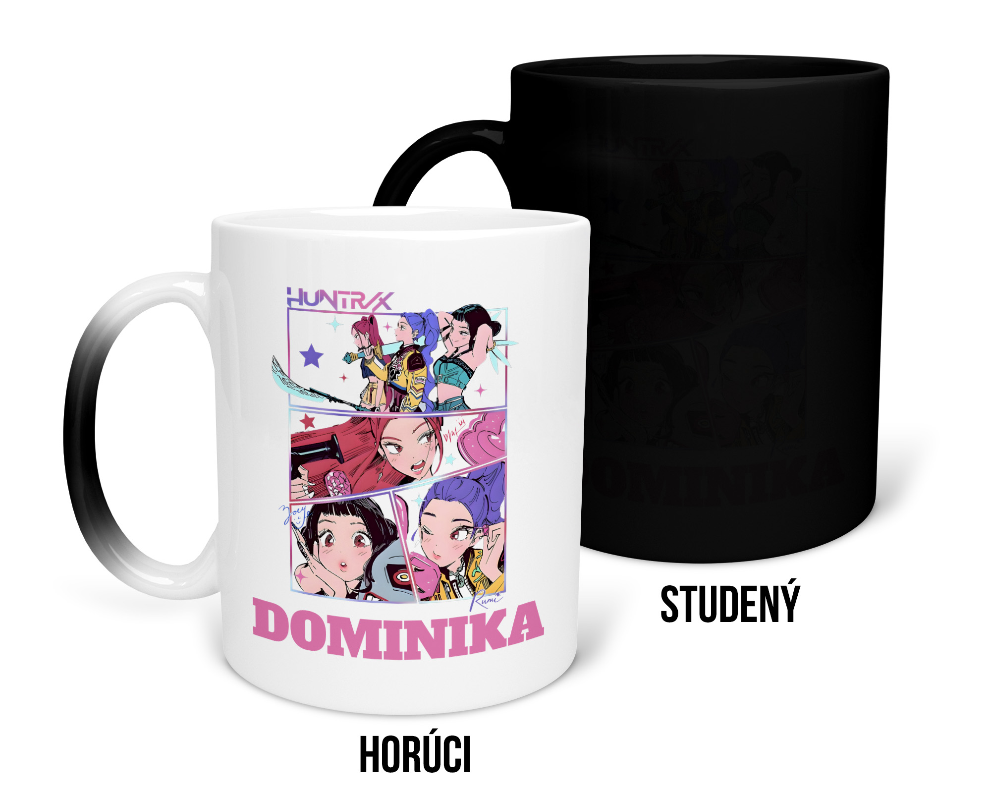 Hrnček s potlačou HUNTRIX s menom na želanie