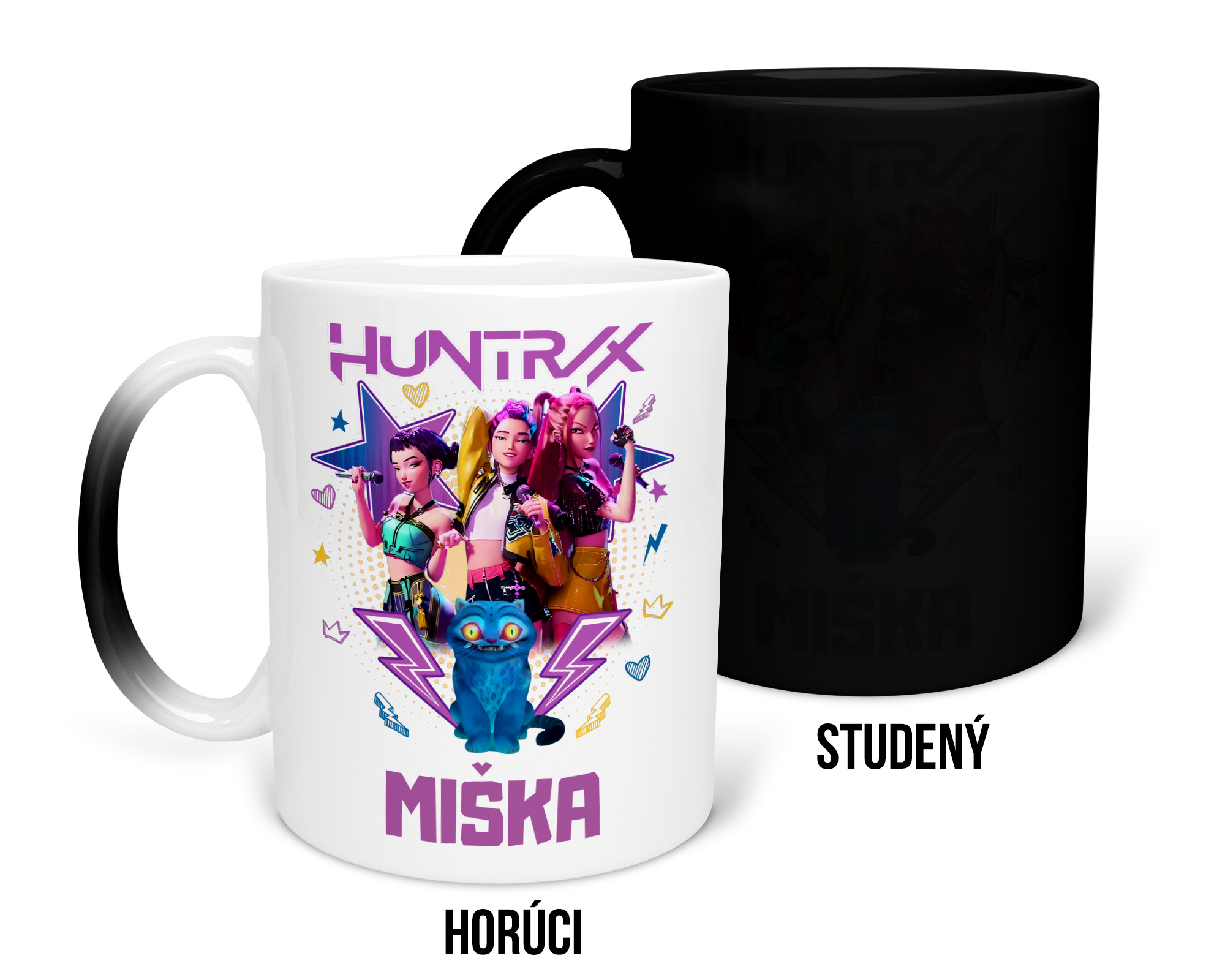 Hrnček s potlačou HUNTRIX s menom na želanie