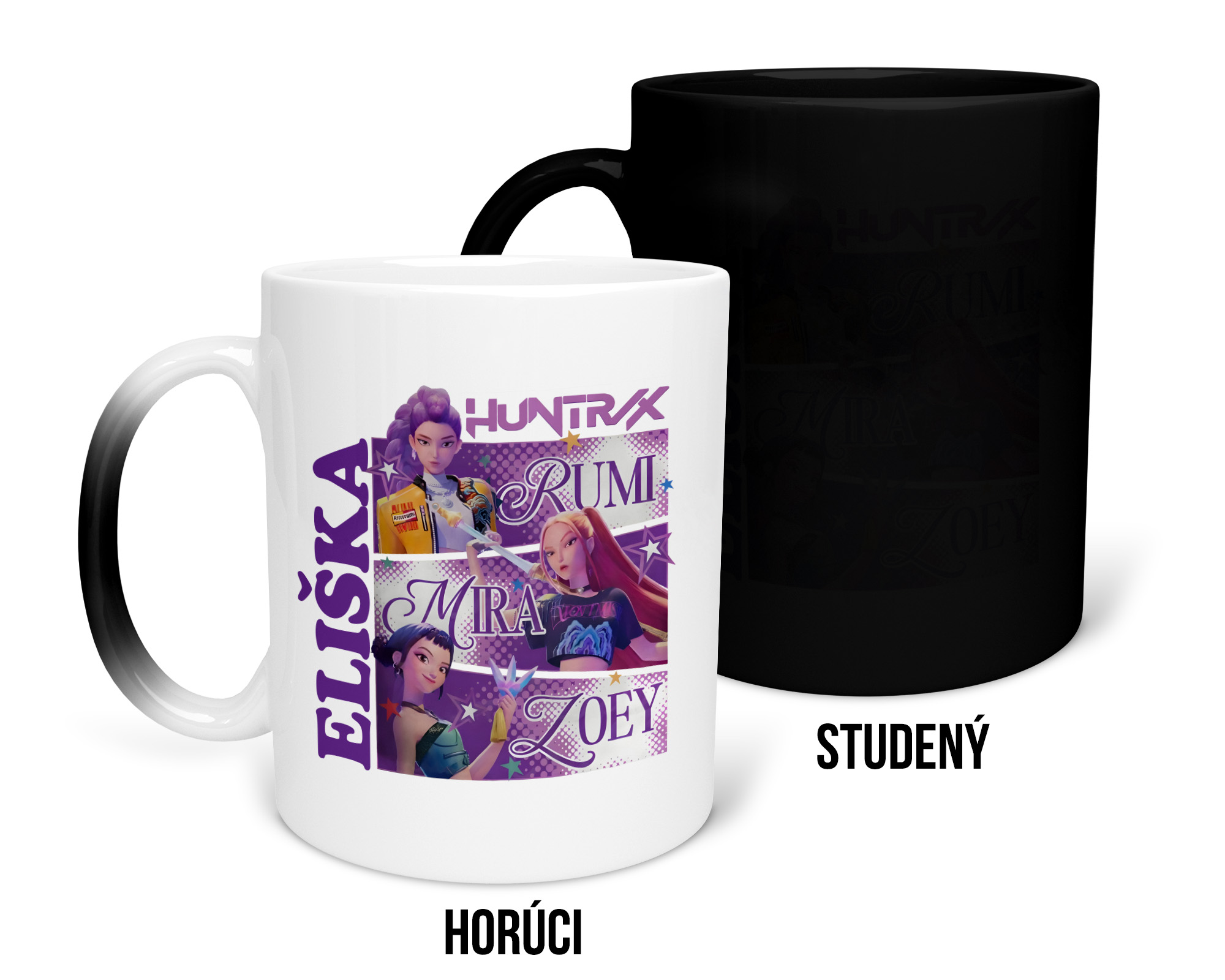 Hrnček s potlačou HUNTRIX s menom na želanie