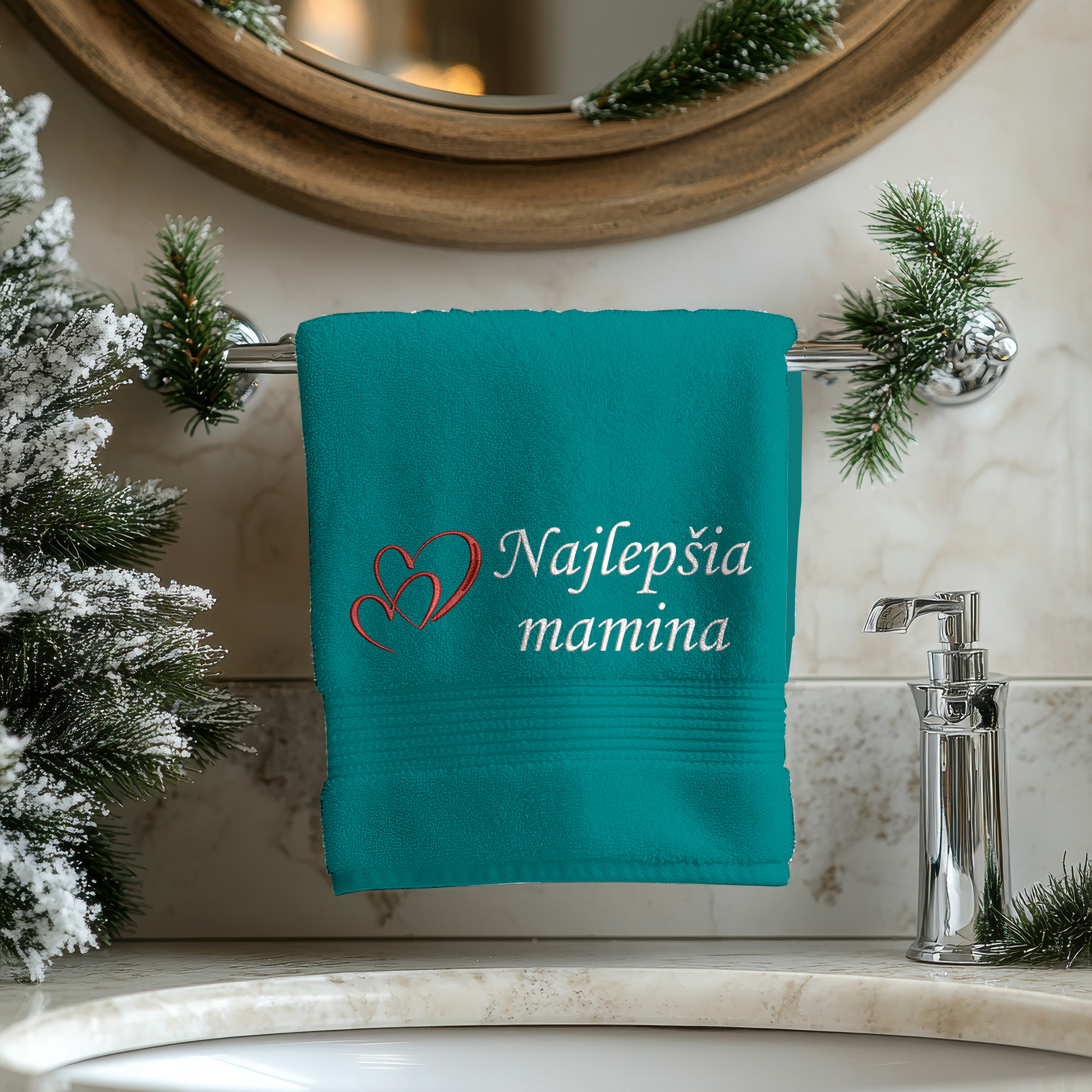 Osuška s výšivkou Najlepšia mamina