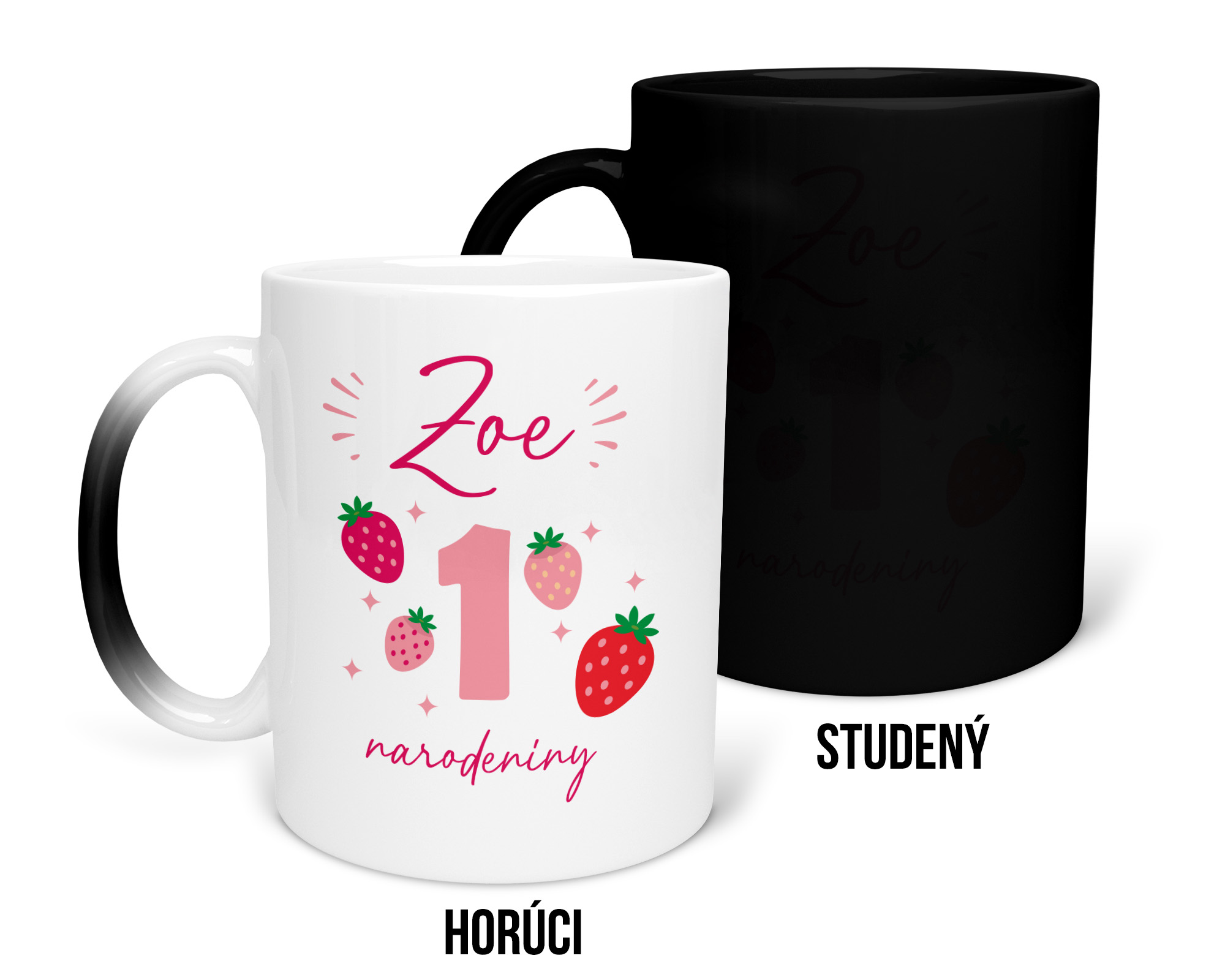 Hrnček s potlačou Narodeniny s menom a s vekom na želanie