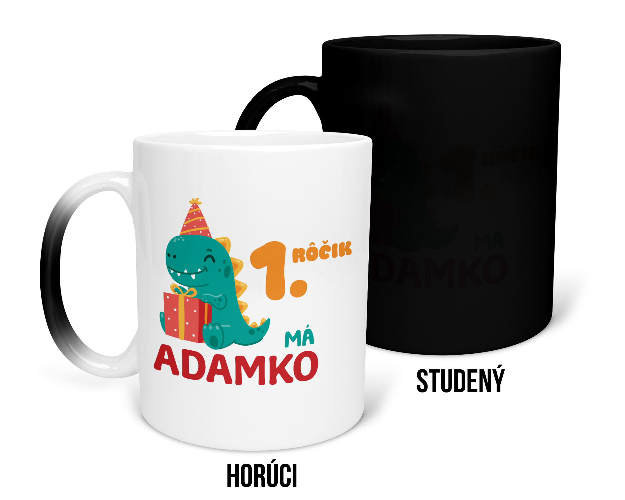 Hrnček s potlačou na narodeniny s menom a s vekom na želanie