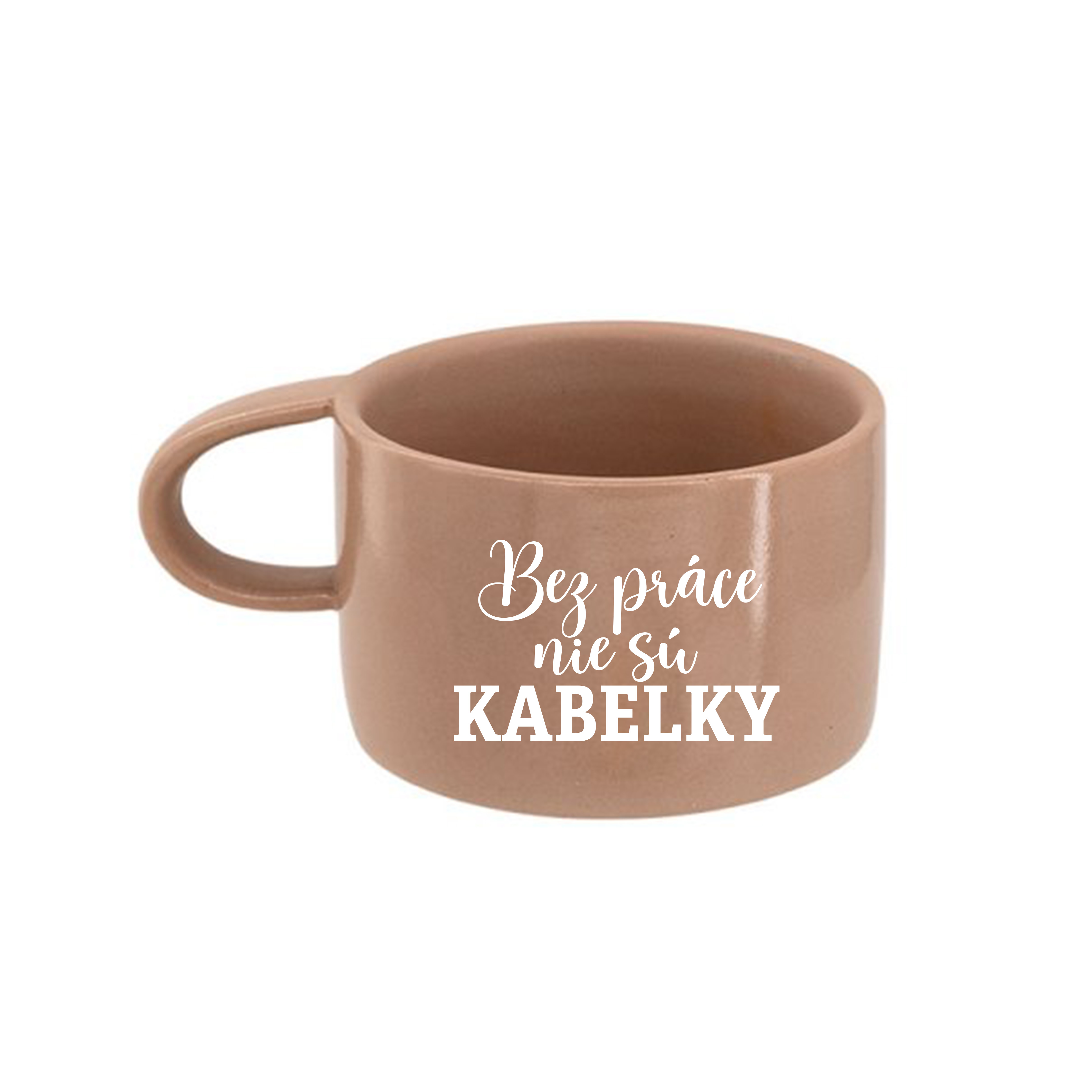 Hrnček makrónka Bez práce nie sú KABELKY