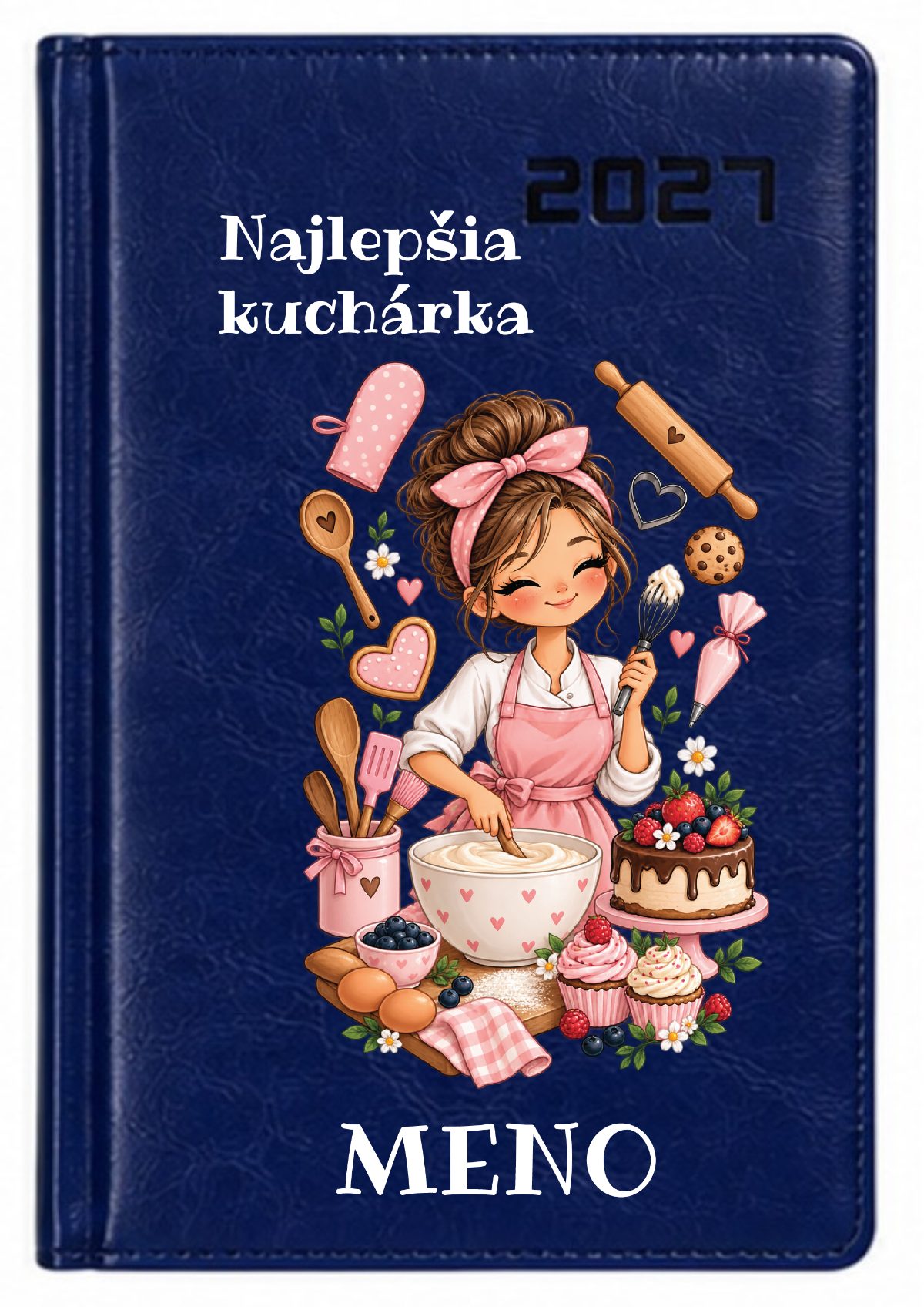 Personalizovaný diár s menom 2027 - Najlepšia kuchárka