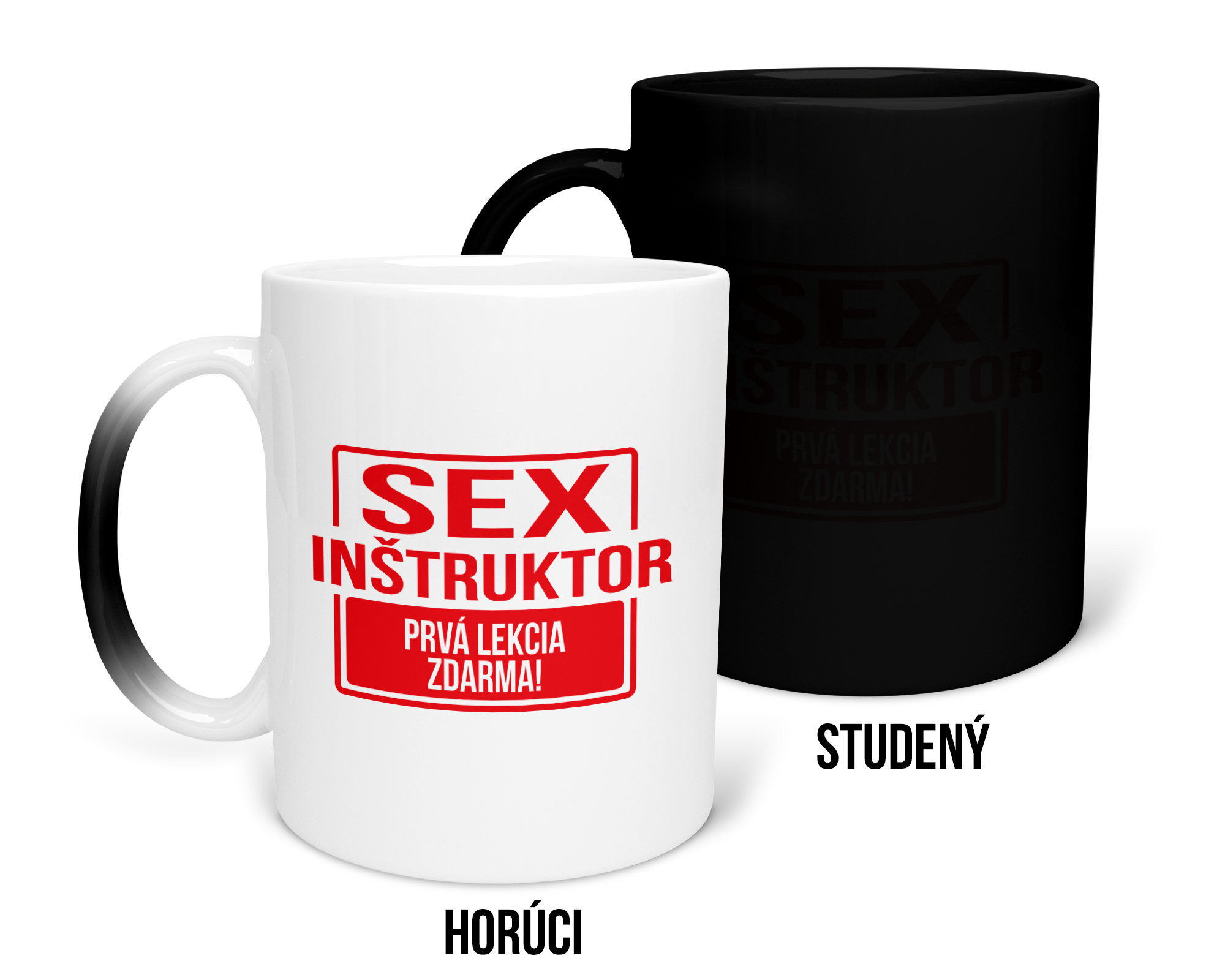 Hrnček s potlačou Sex inštruktor