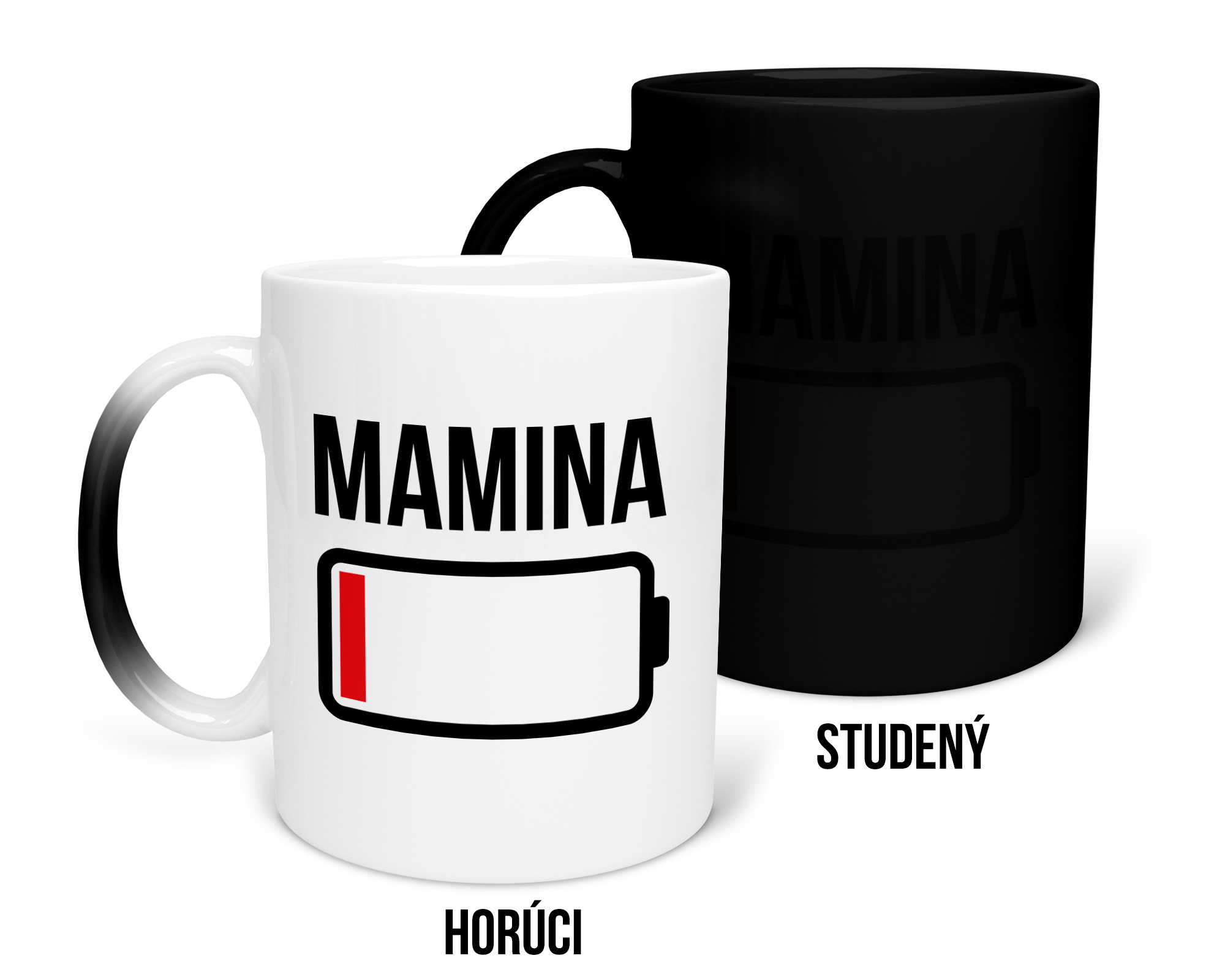 Hrnček s potlačou Mamina baterka