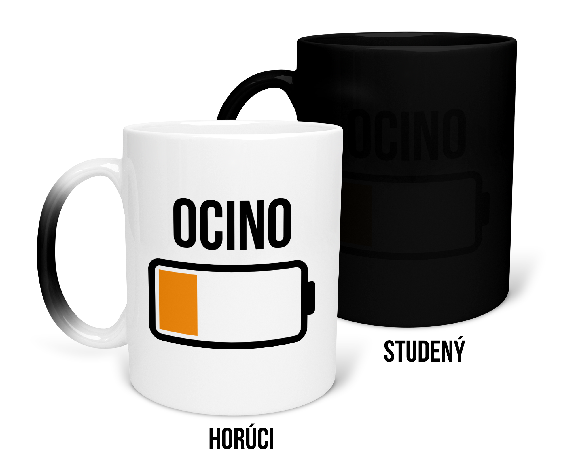 Hrnček s potlačou Ocino baterka