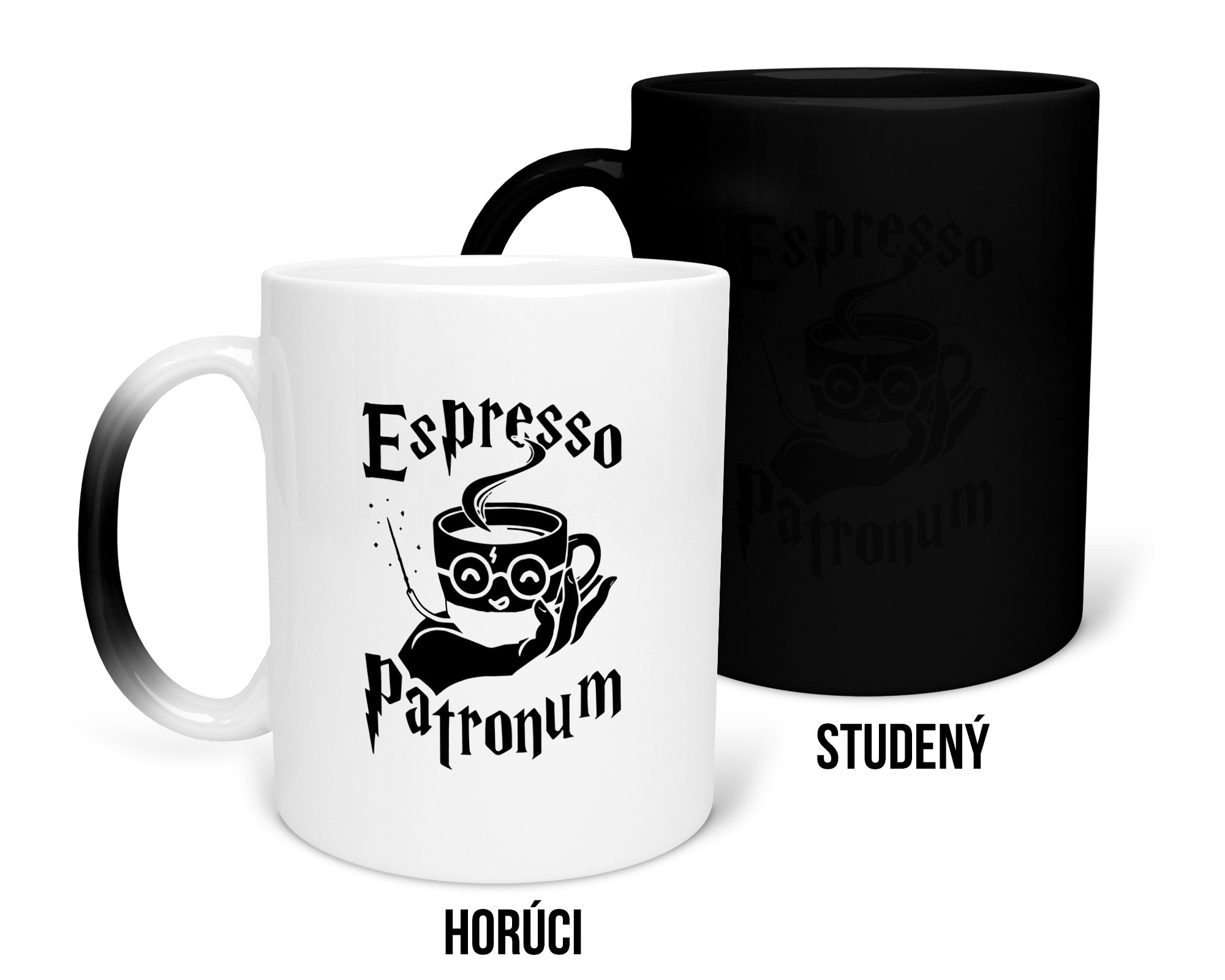 Hrnček s potlačou Espresso Patronum