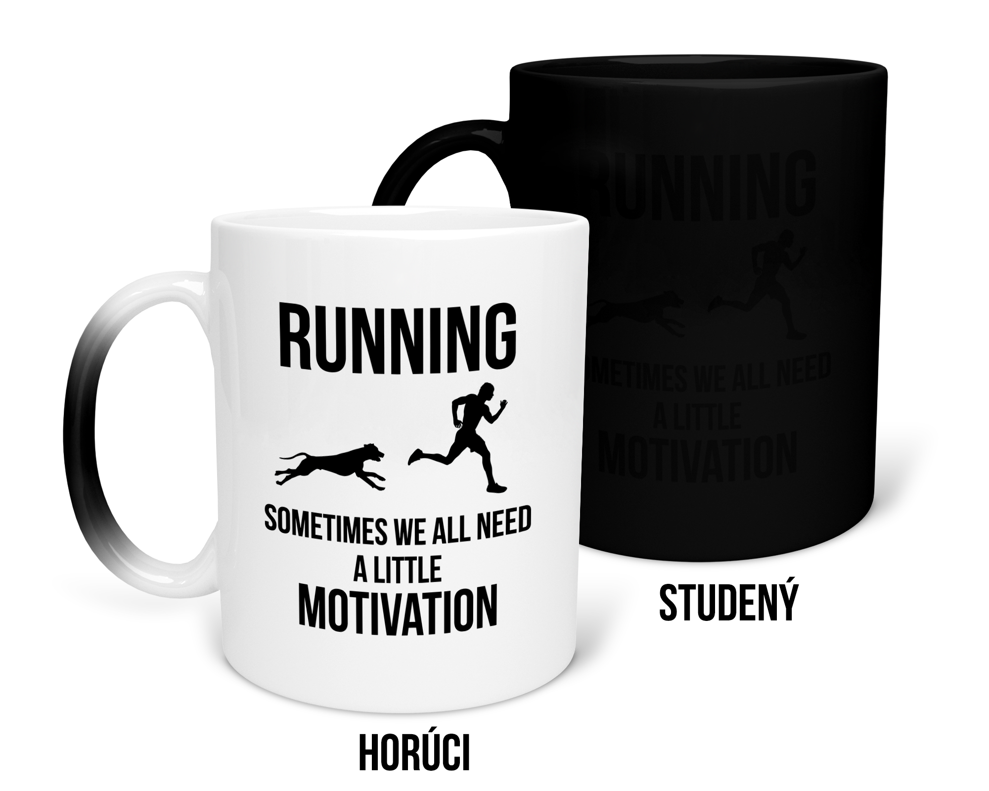 Hrnček s potlačou Running motivation