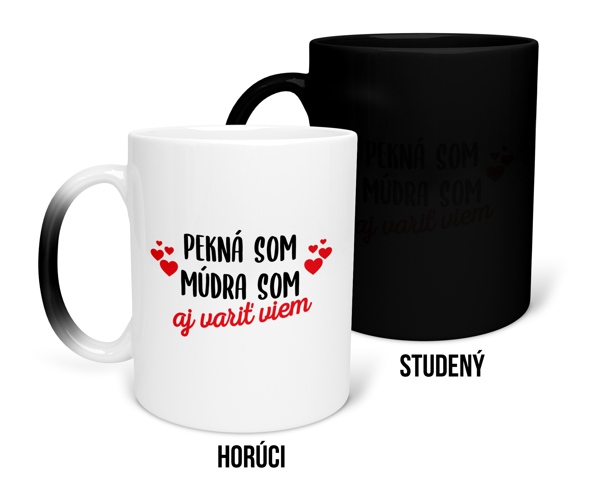 Hrnček s potlačou Aj variť viem