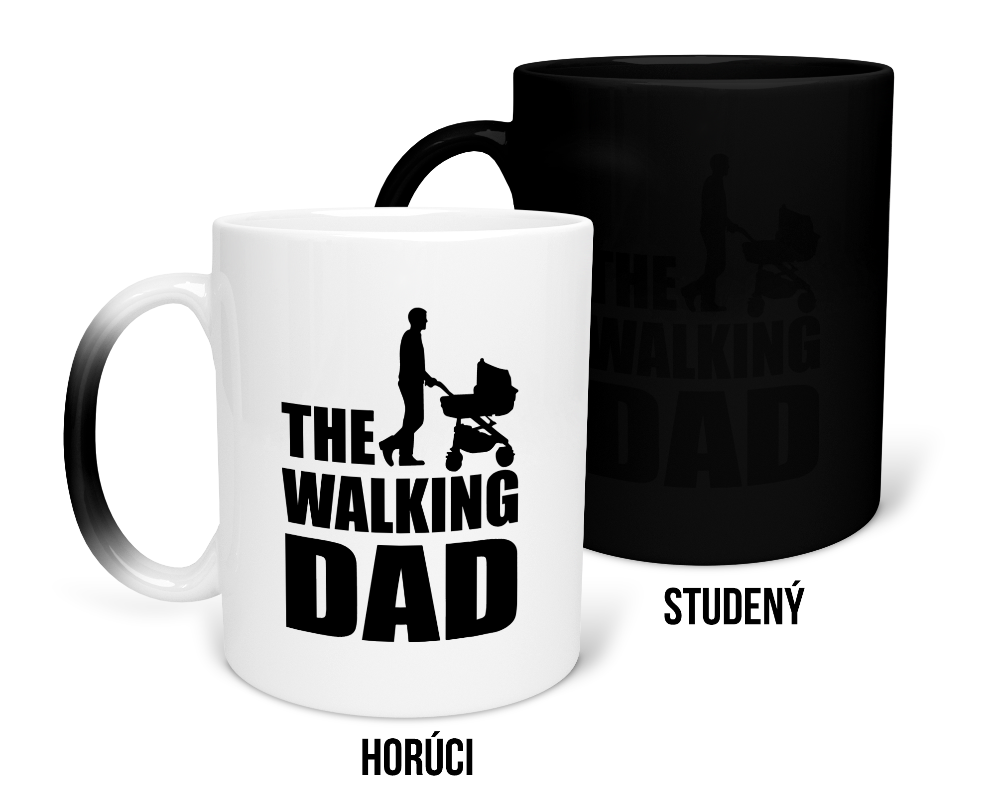 Hrnček s potlačou The walking dad