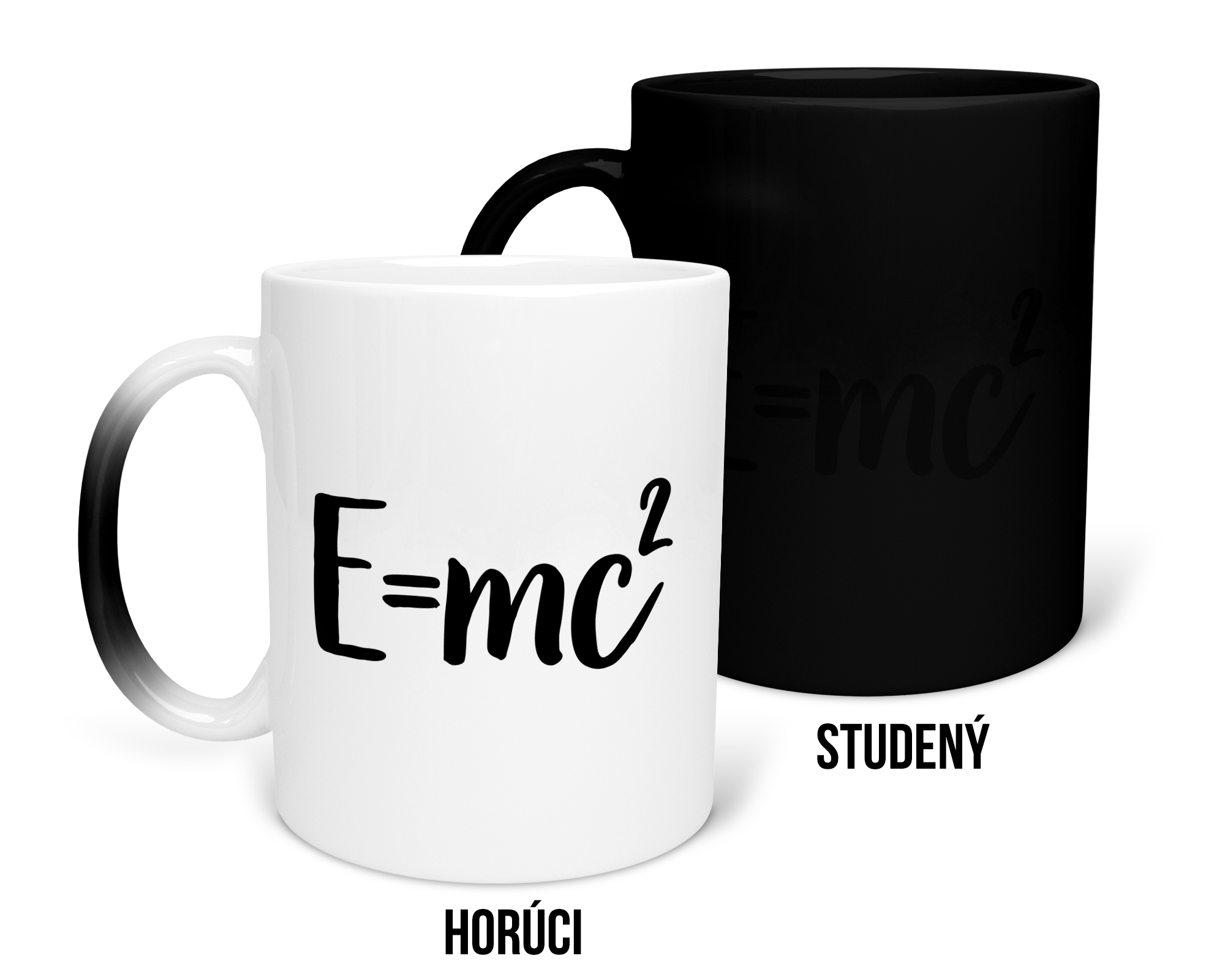 Hrnček s potlačou E=mc2